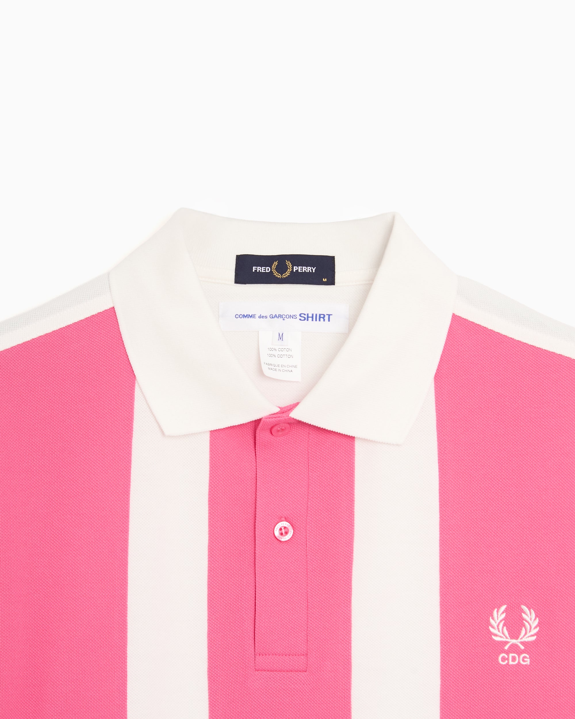 Comme des Garçons SHIRT x Fred Perry ポロ Comme Des Garçons Shirt Camisa Polo x Fred Perry Com Logo