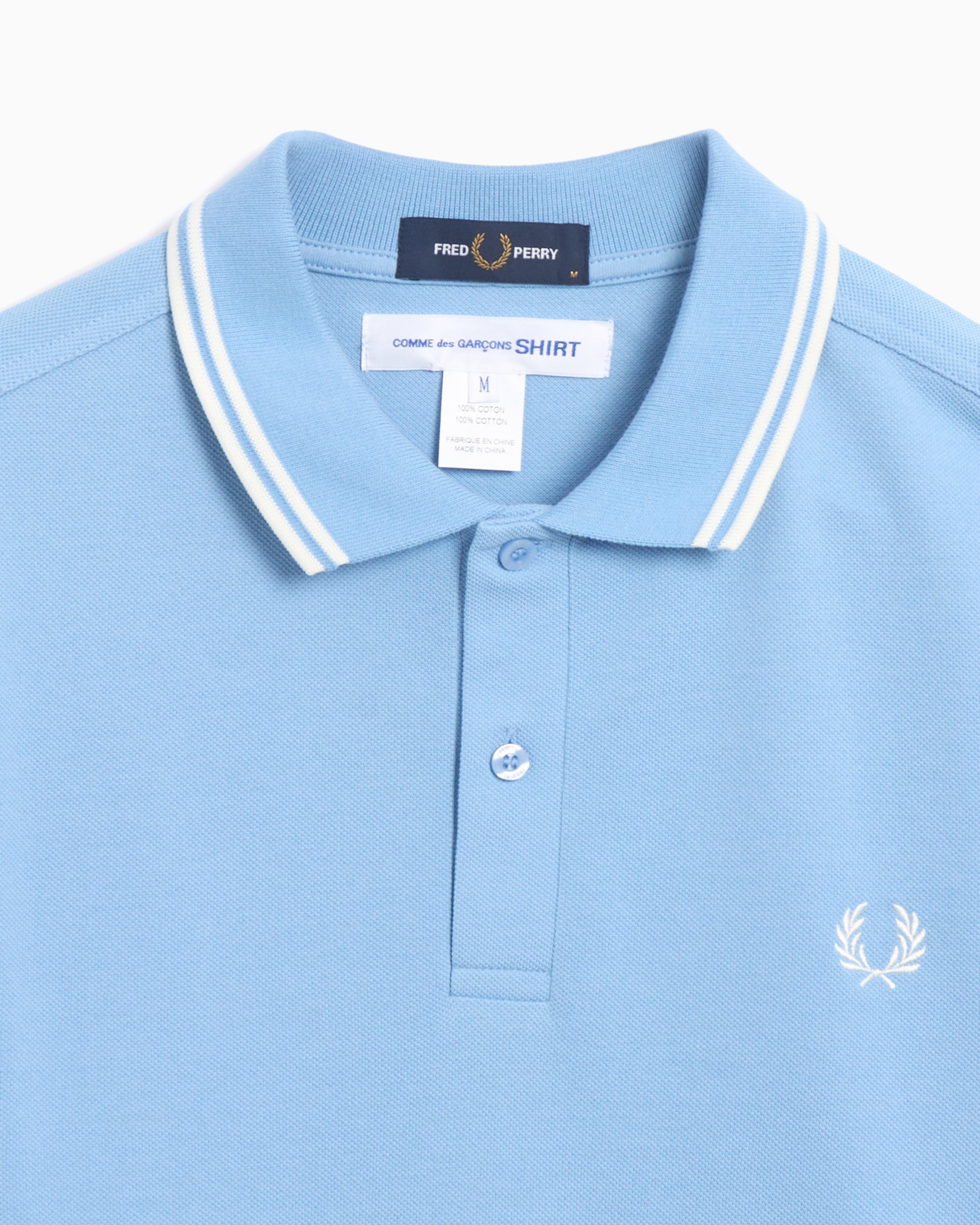 Polo Comme Des Garçons Shirt x Fred Perry Strong Will para homem