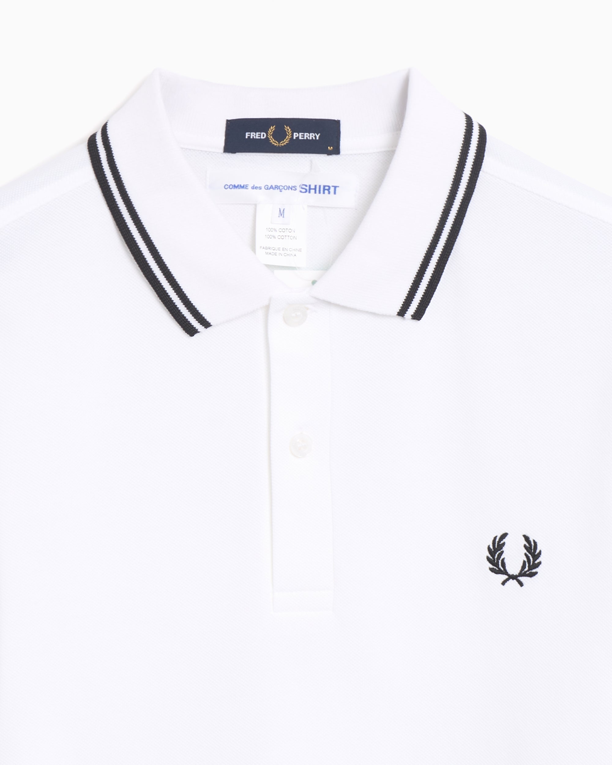 Polo Comme Des Garçons Shirt x Fred Perry Strong Will para homem