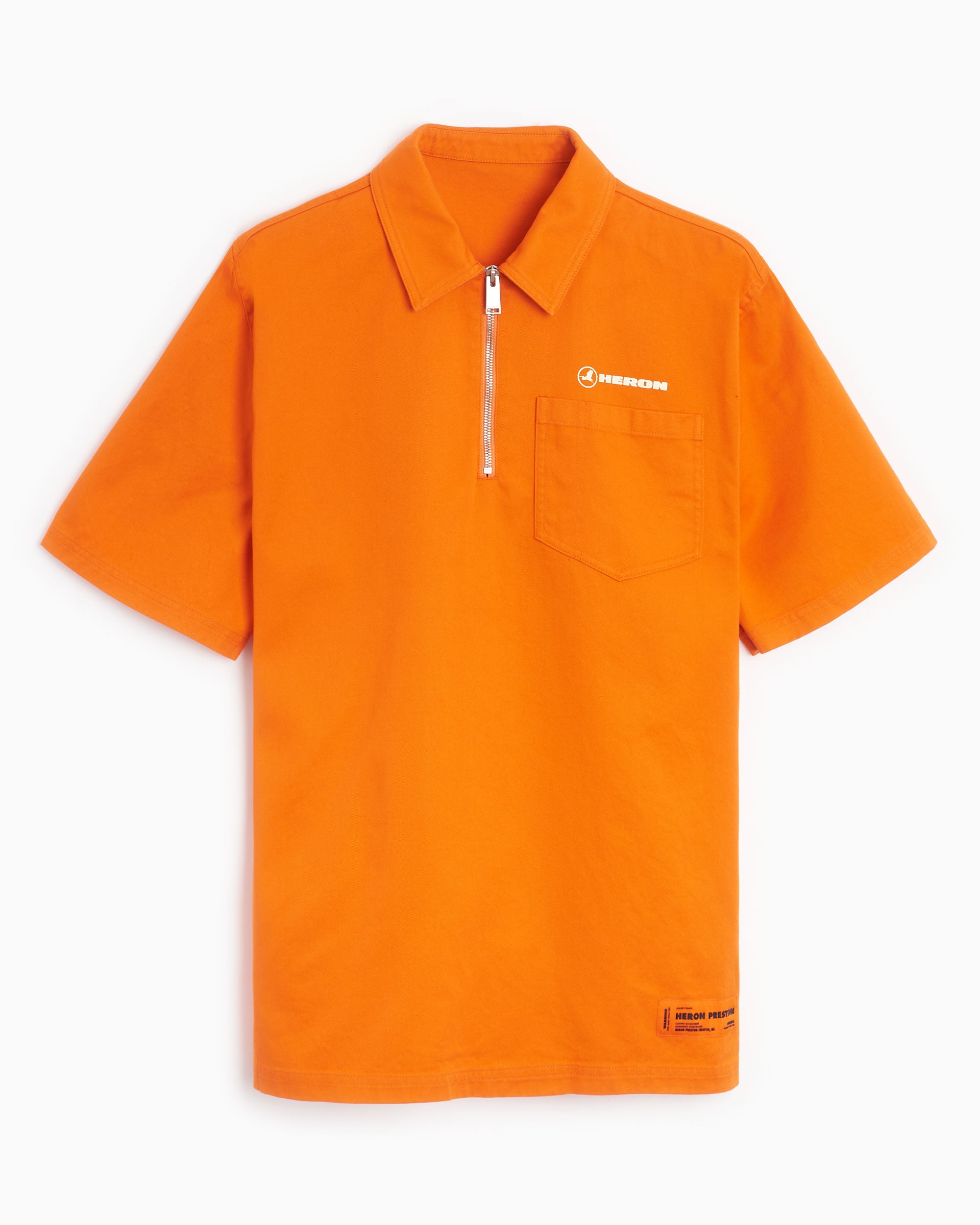 Polo shirts Heron Preston Men's Half Zip Short Sleeve Polo Men's Polo Shirt - HMGA032S22FAB0022201