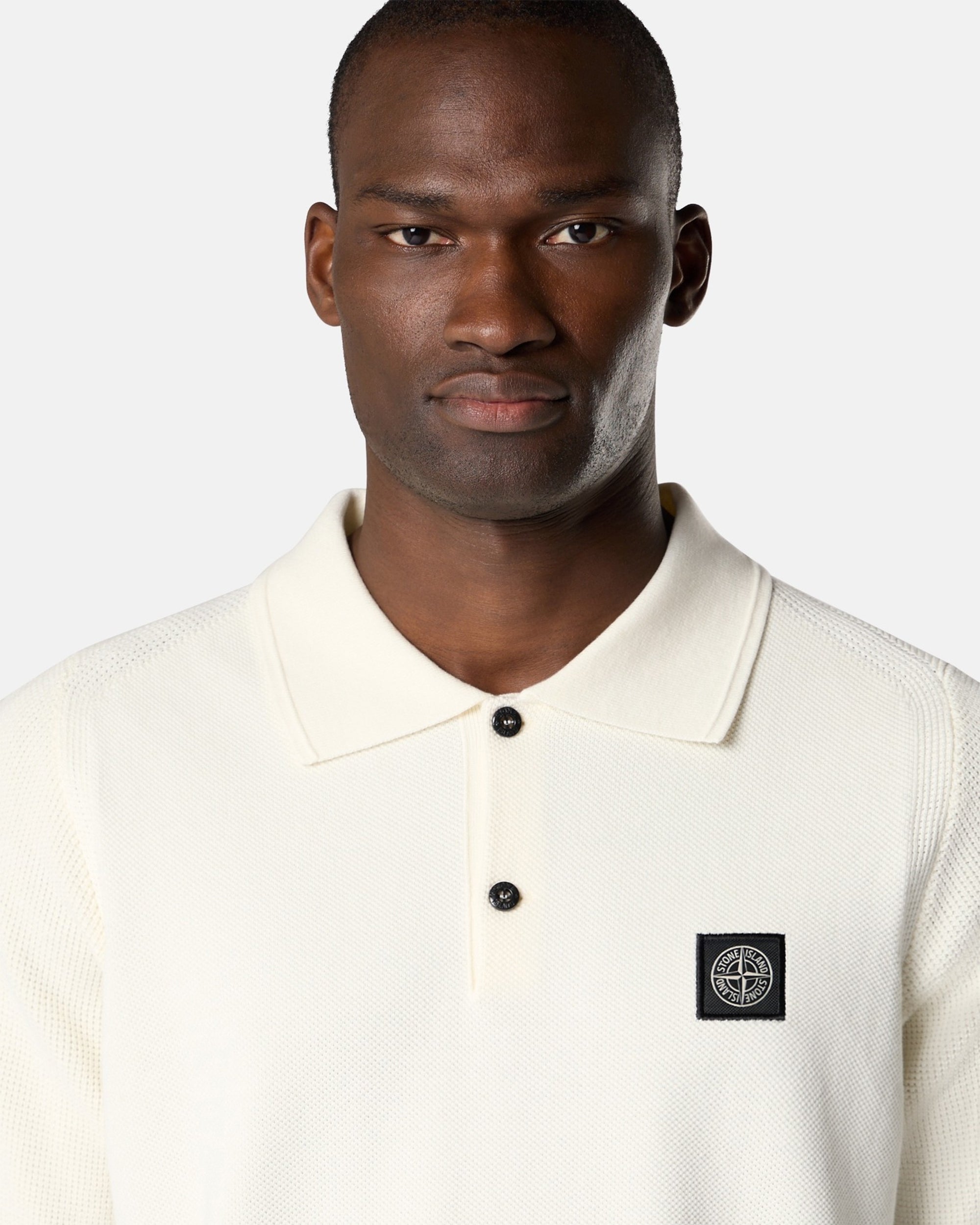 Polo com logótipo Relaxed Stone Island Micro Stitch Soft para homem