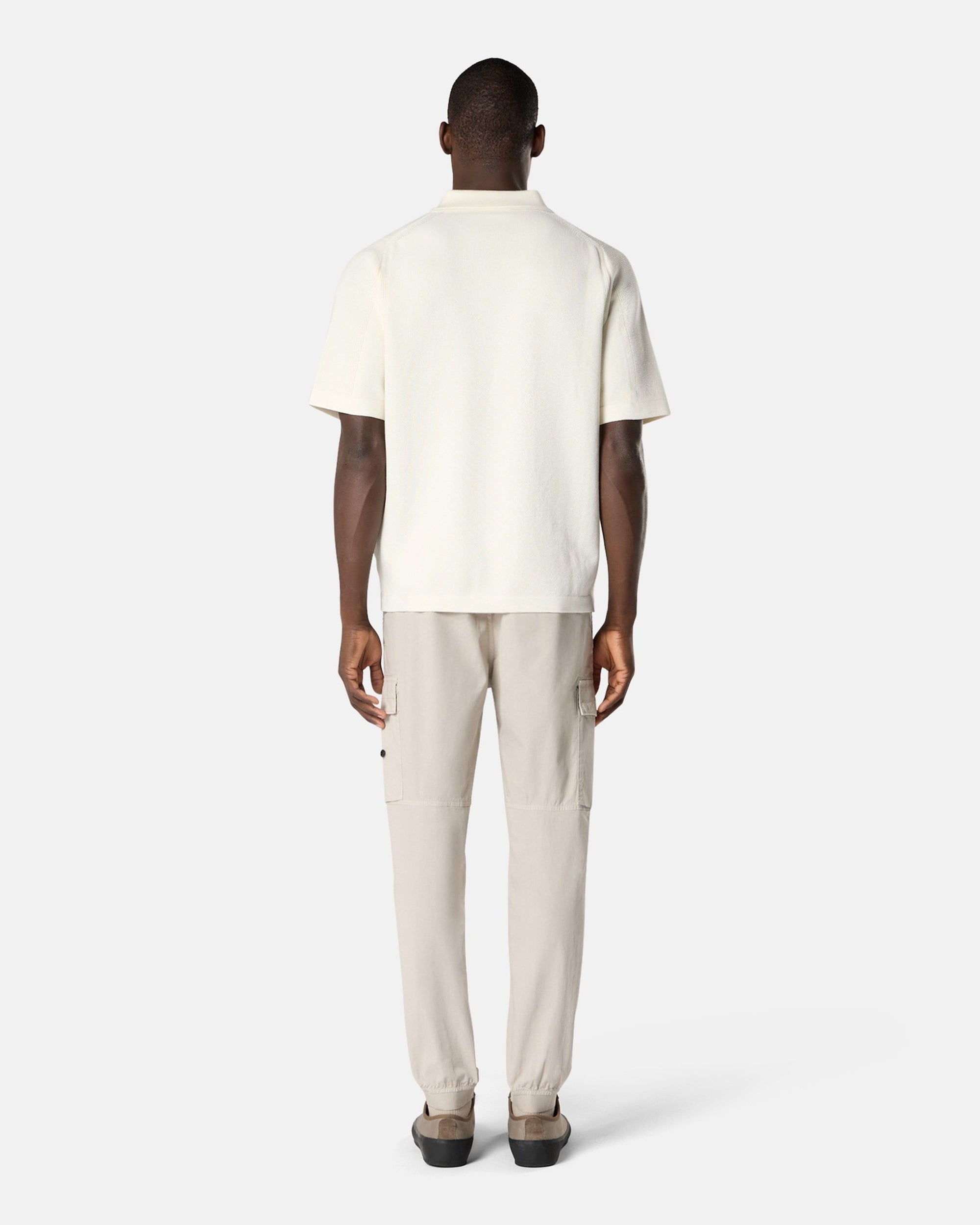 Polo com logótipo Relaxed Stone Island Micro Stitch Soft para homem