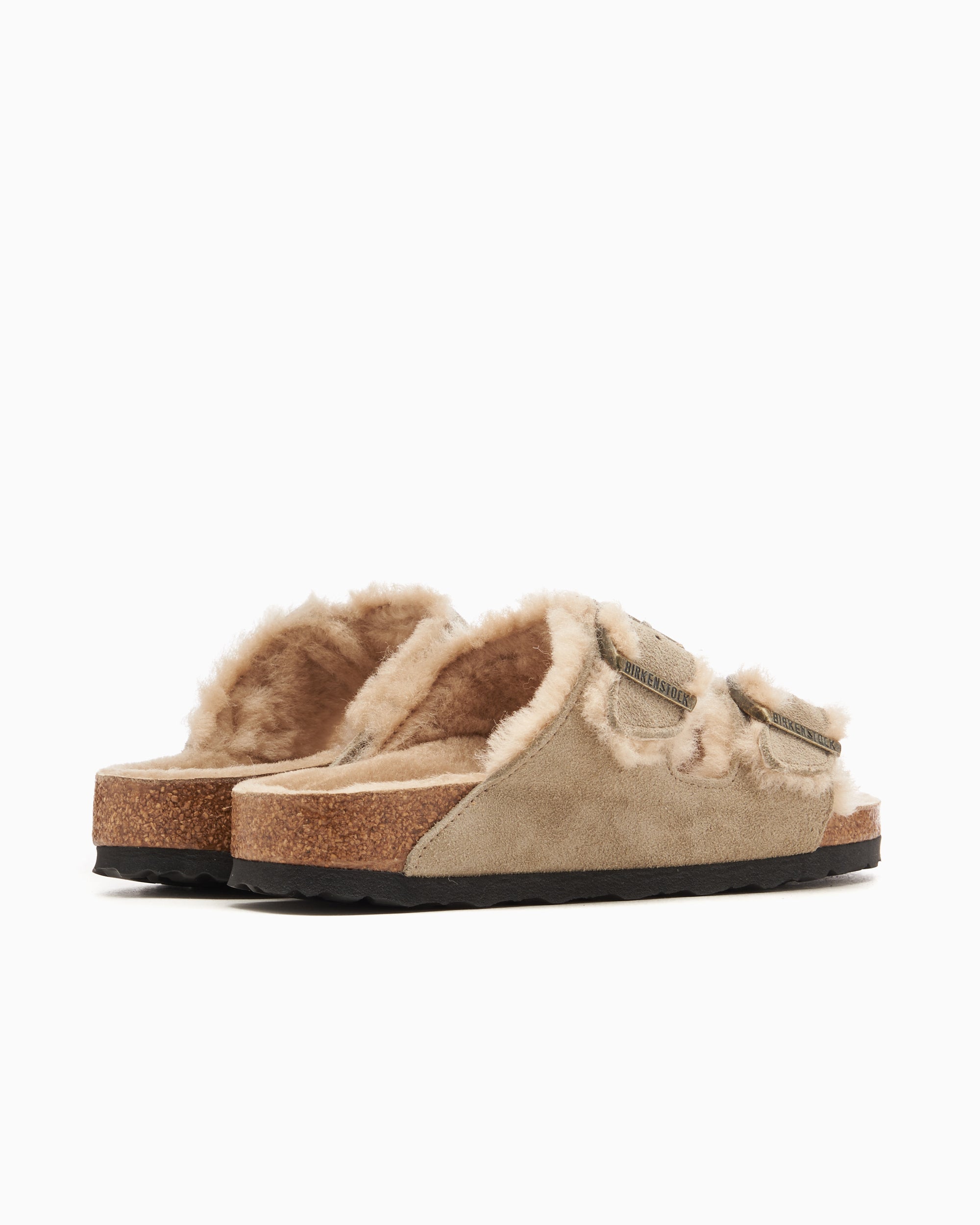 Sandals BIRKENSTOCK Arizona Shearling Suede Leather Narrow - 1028293