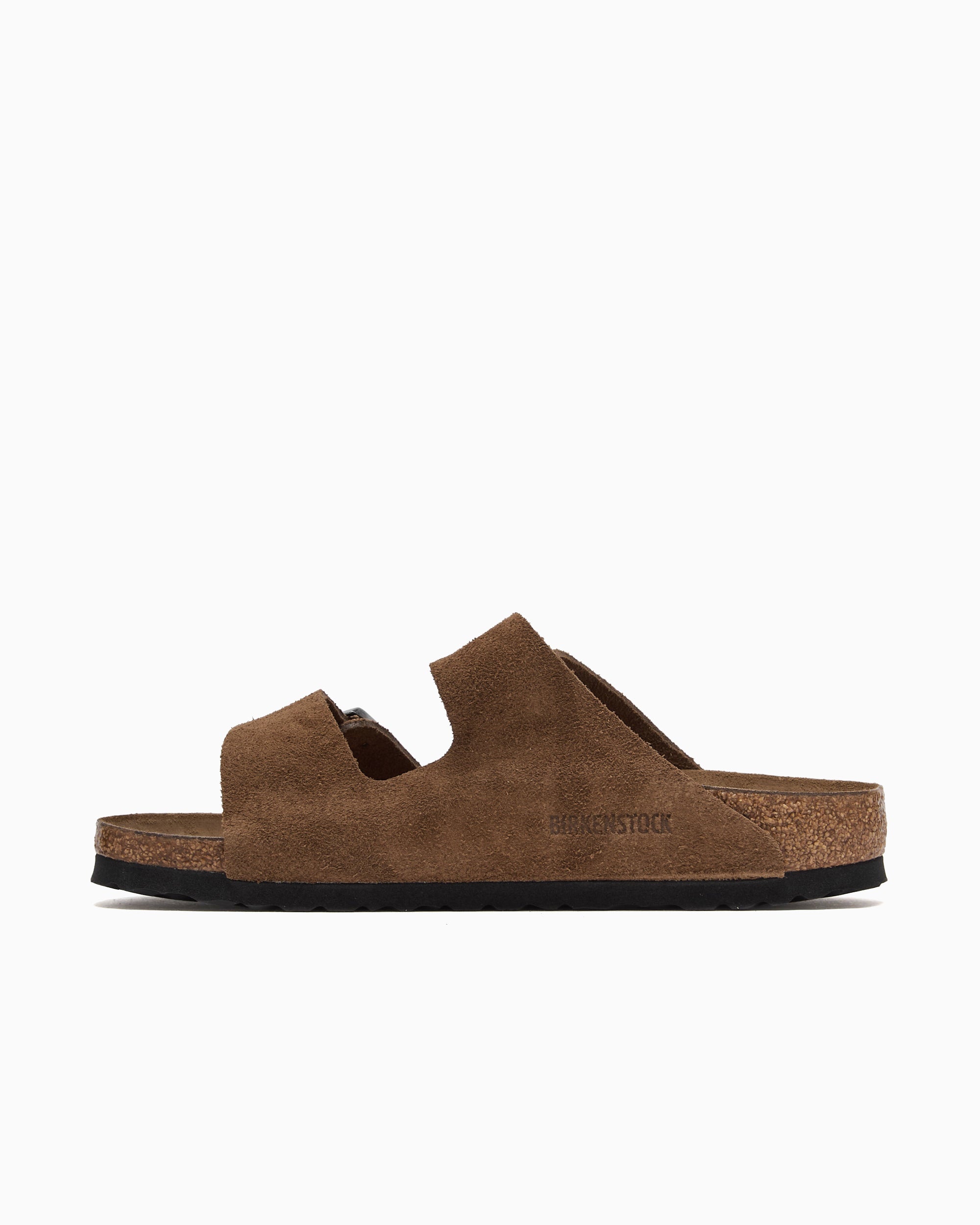 Sandals BIRKENSTOCK Arizona Soft Footbed Suede Leather Slide Narrow - 1030865