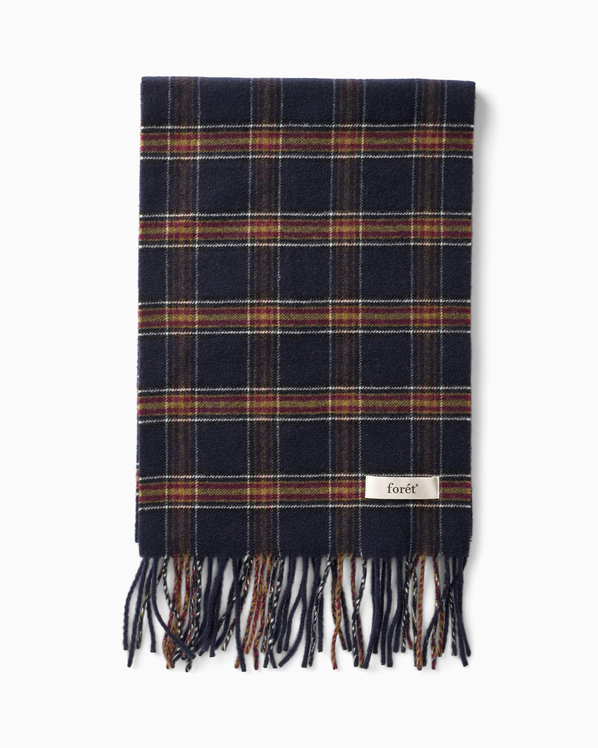 Scarves Gloves forét Plaid Unisex Scarf - F7068-NAVYCHECK