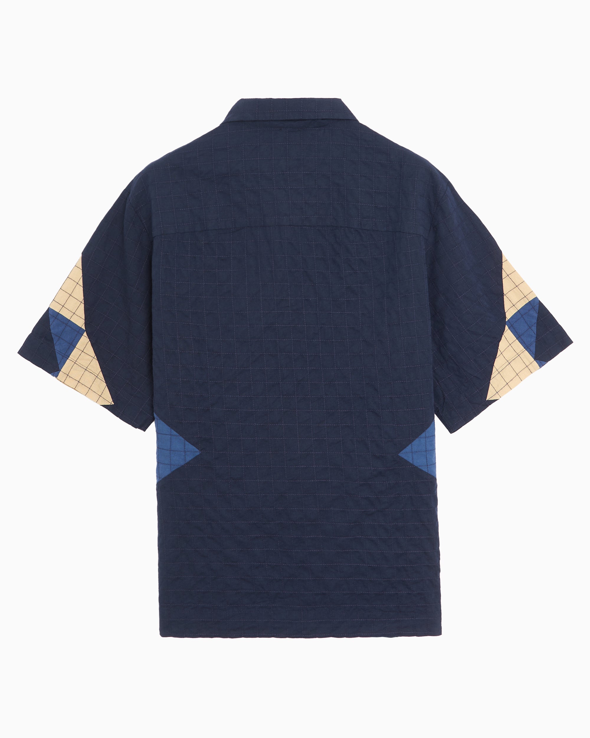Shirts A.P.C. Patchwork Short-Sleeved Relaxed Men's Shirt - COHOP-H12654-IAI