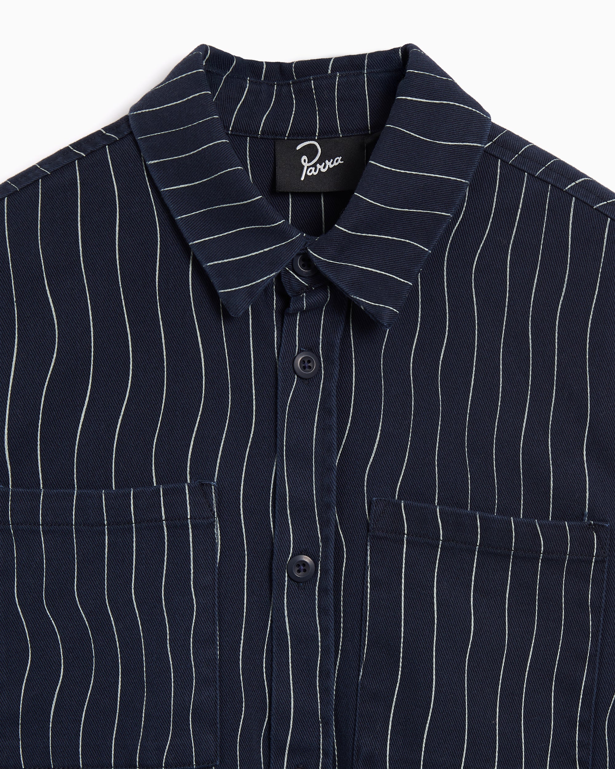 Shirts by Parra Meandering Lines Men's Shirt - 54236-NAVYBLUE