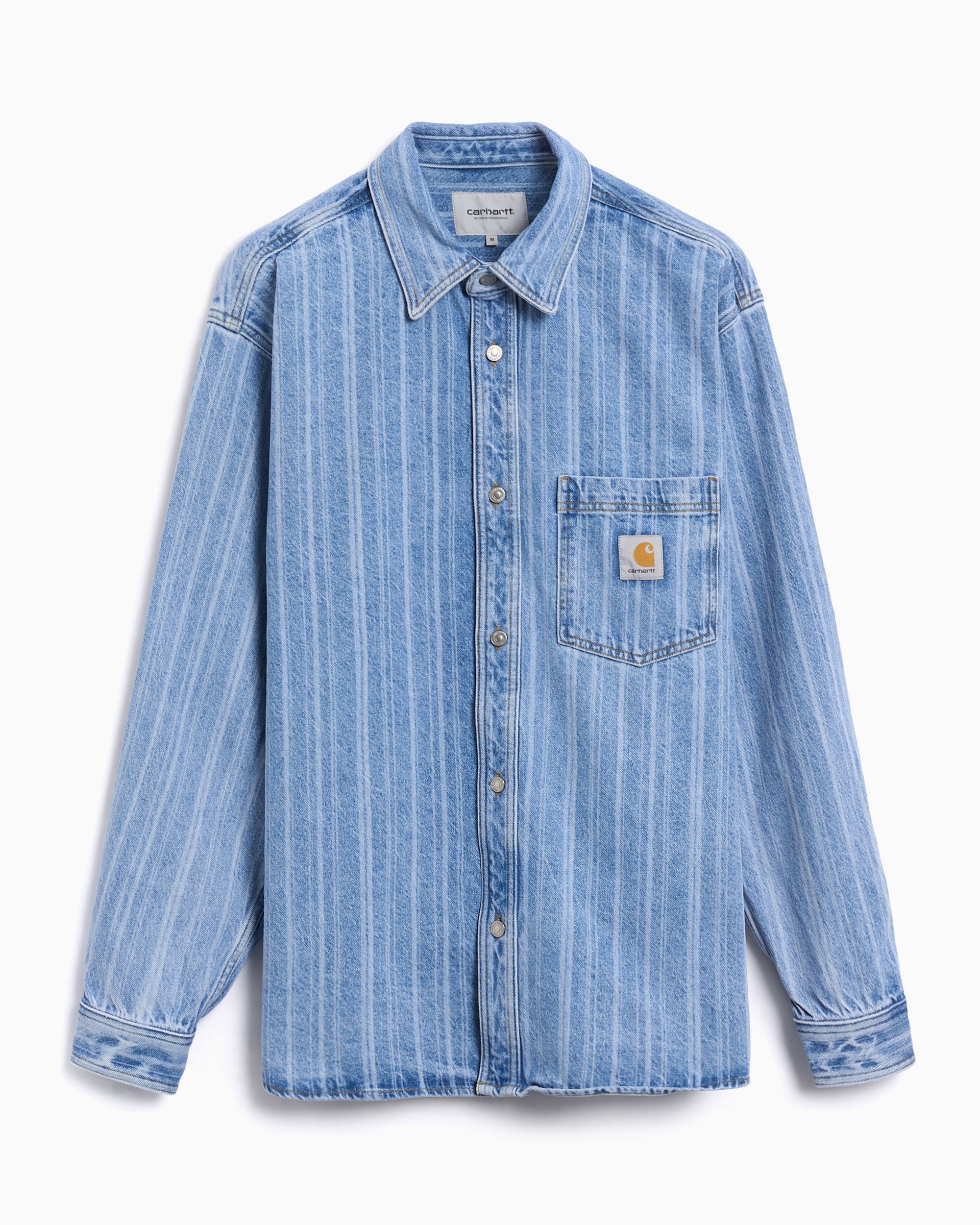 Shirts Carhartt WIP Rylan Striped Denim Men's Shirt - I035567-32H12