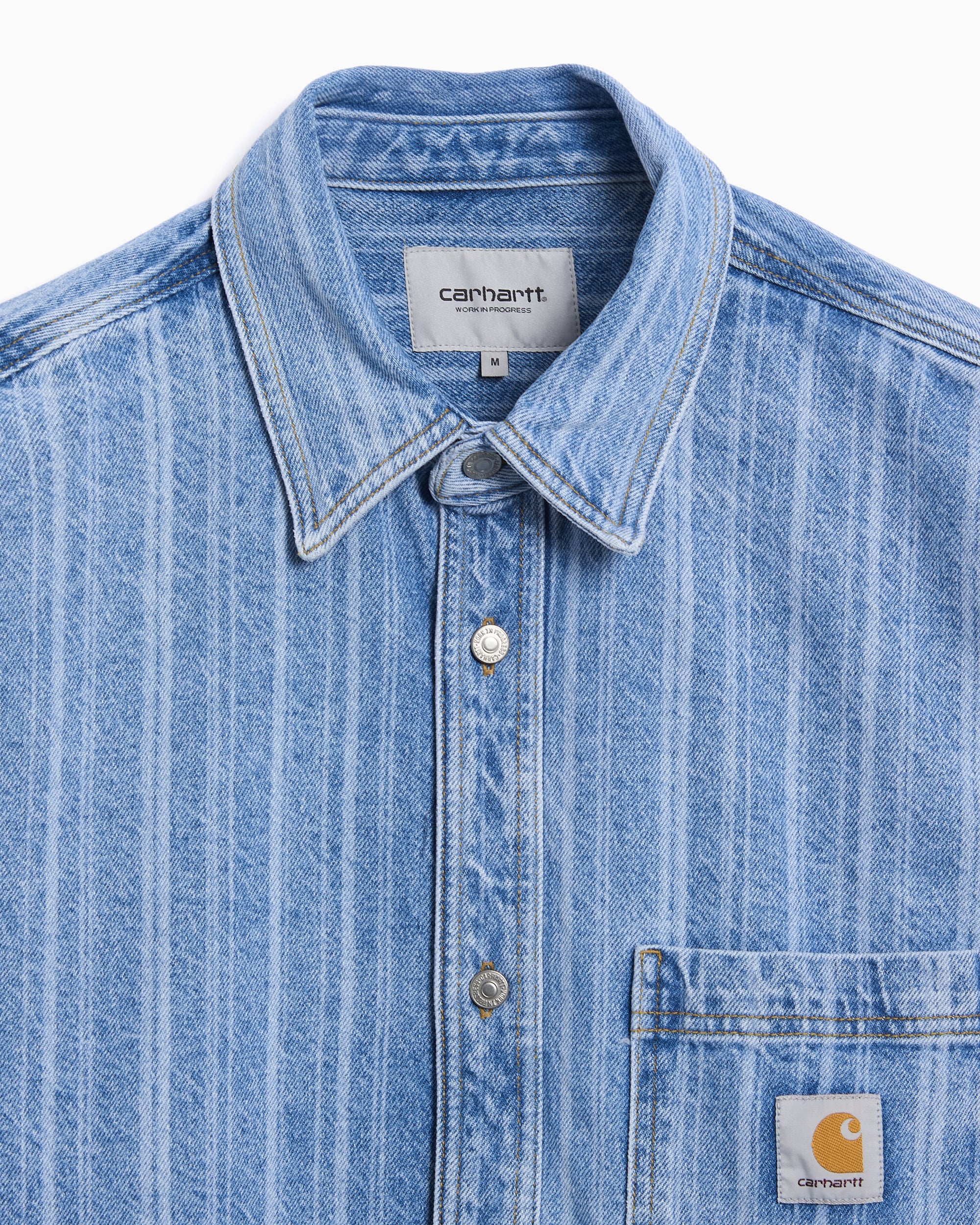 Shirts Carhartt WIP Rylan Striped Denim Men's Shirt - I035567-32H12