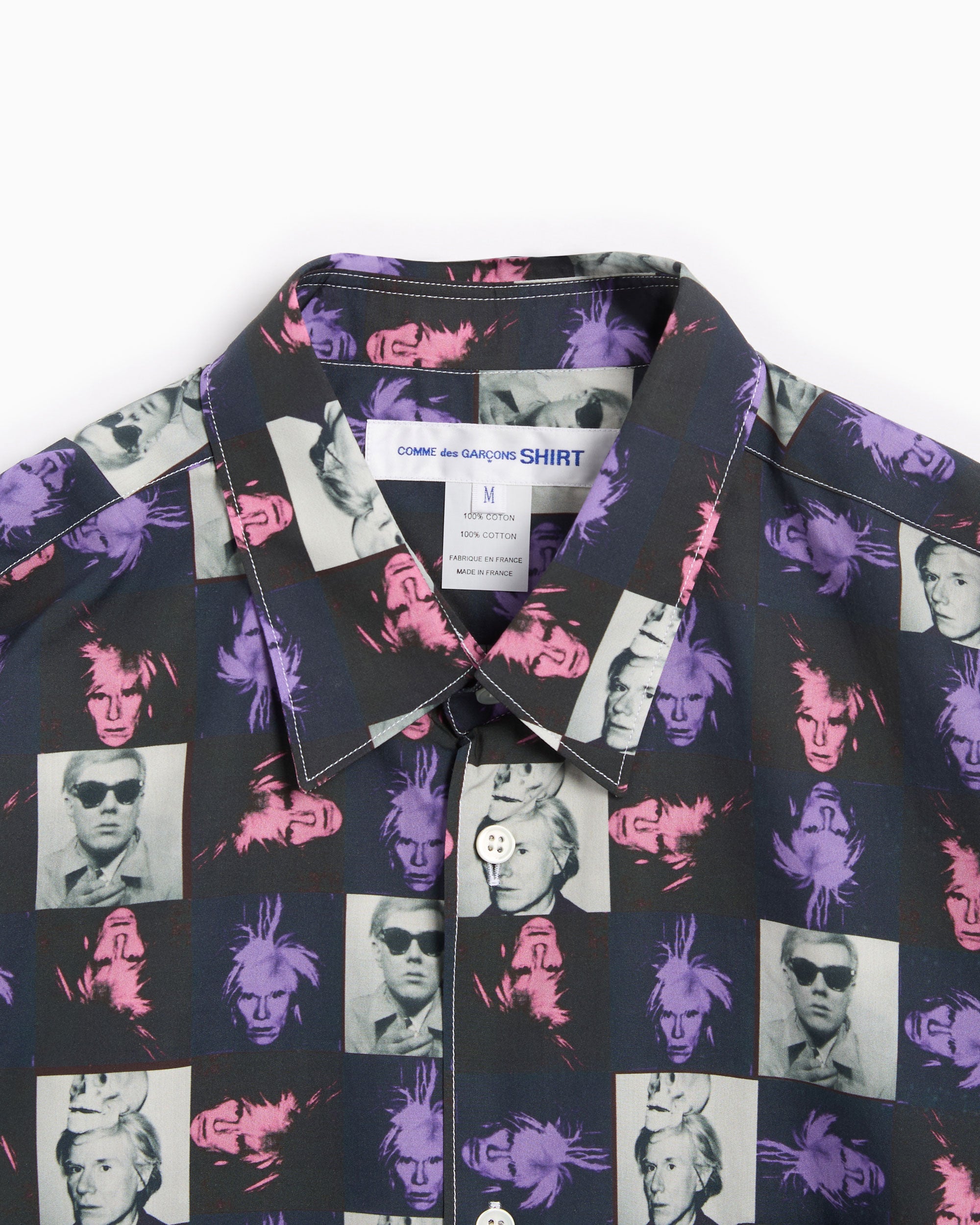 Shirts Comme Des Garçons Shirt Andy Warhol Men's Short Sleeve Shirt Men's Shirt - FM-B002-S24-1