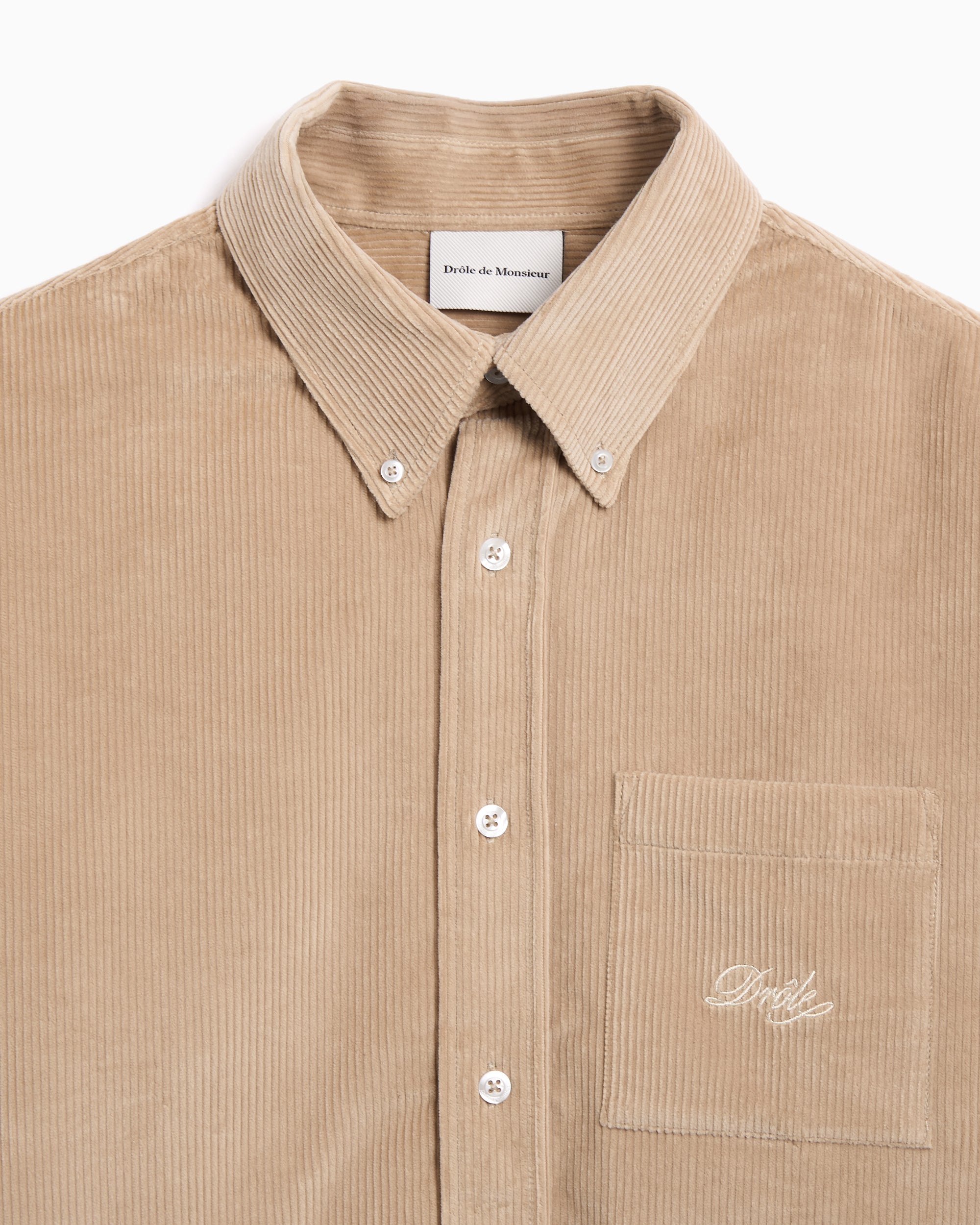 Shirts Drôle de Monsieur Corduroy Relaxed Men's Shirt - SH172-CO156-BG