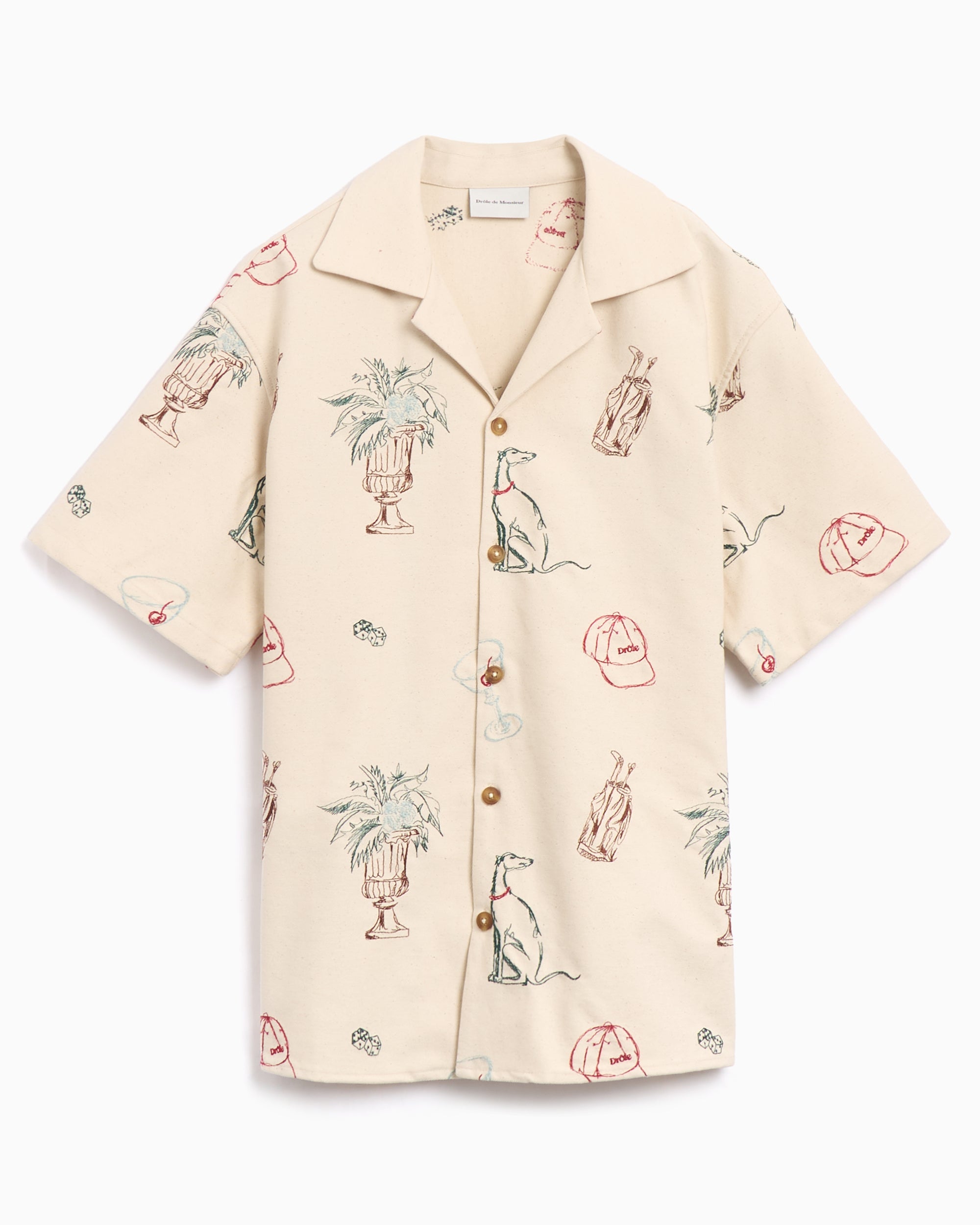 Shirts Drôle de Monsieur Country Club BrodÈe Men's Shirt Men's Shirt - SH214-CO198-EC