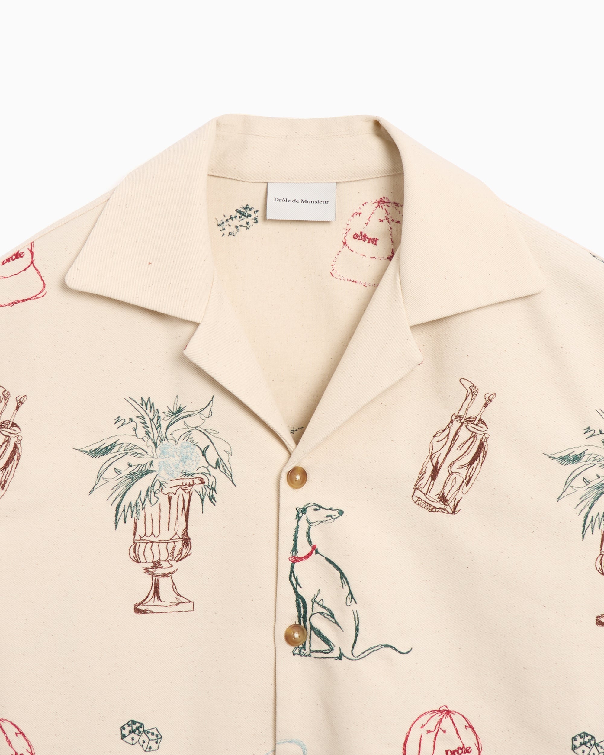 Shirts Drôle de Monsieur Country Club BrodÈe Men's Shirt Men's Shirt - SH214-CO198-EC