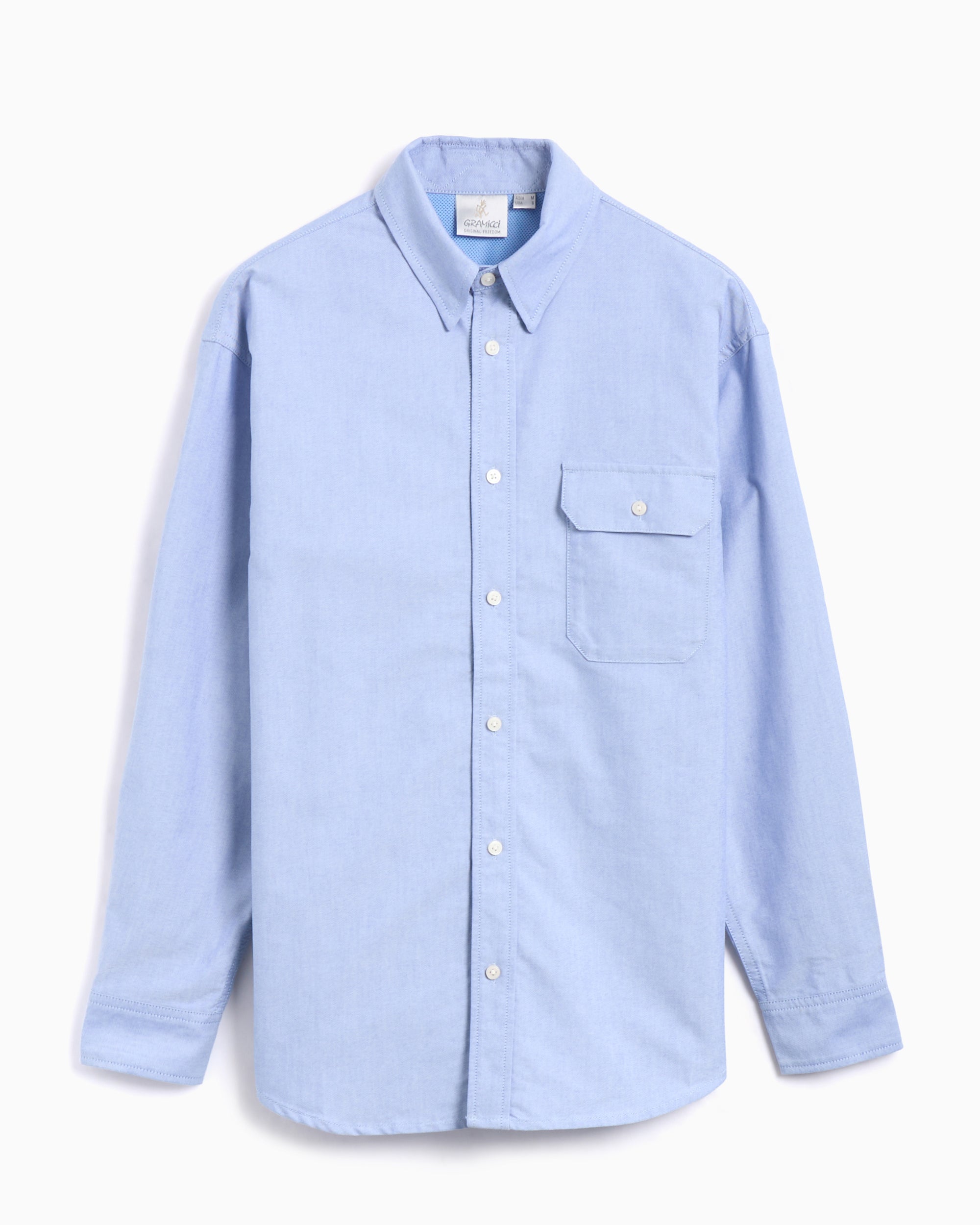 Shirts Gramicci Oxford Stance Men's Shirt Men's Shirt - G5SM-J016-SKY BLUE
