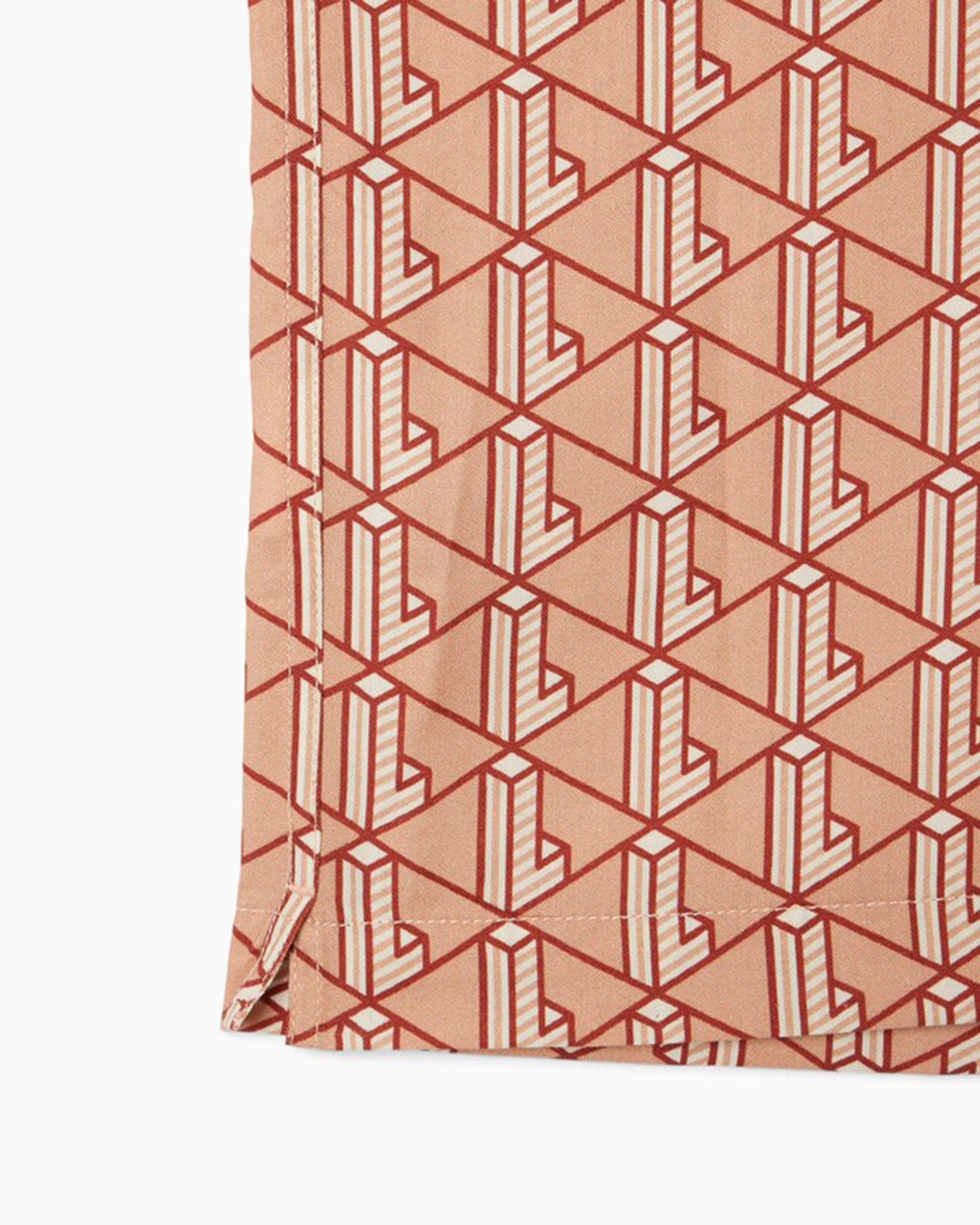 Shirts Lacoste Monogram Short-Sleeved Straight Men's Shirt - CH9094-00-F9I