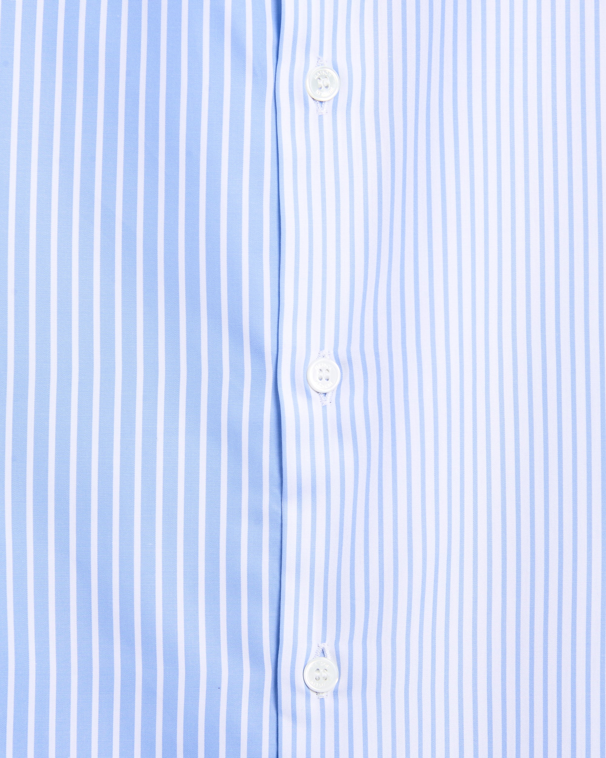 Shirts Maison Kitsuné Handwriting Patchwork Striped Relaxed Men's Shirt - PM00422WC5074-P410