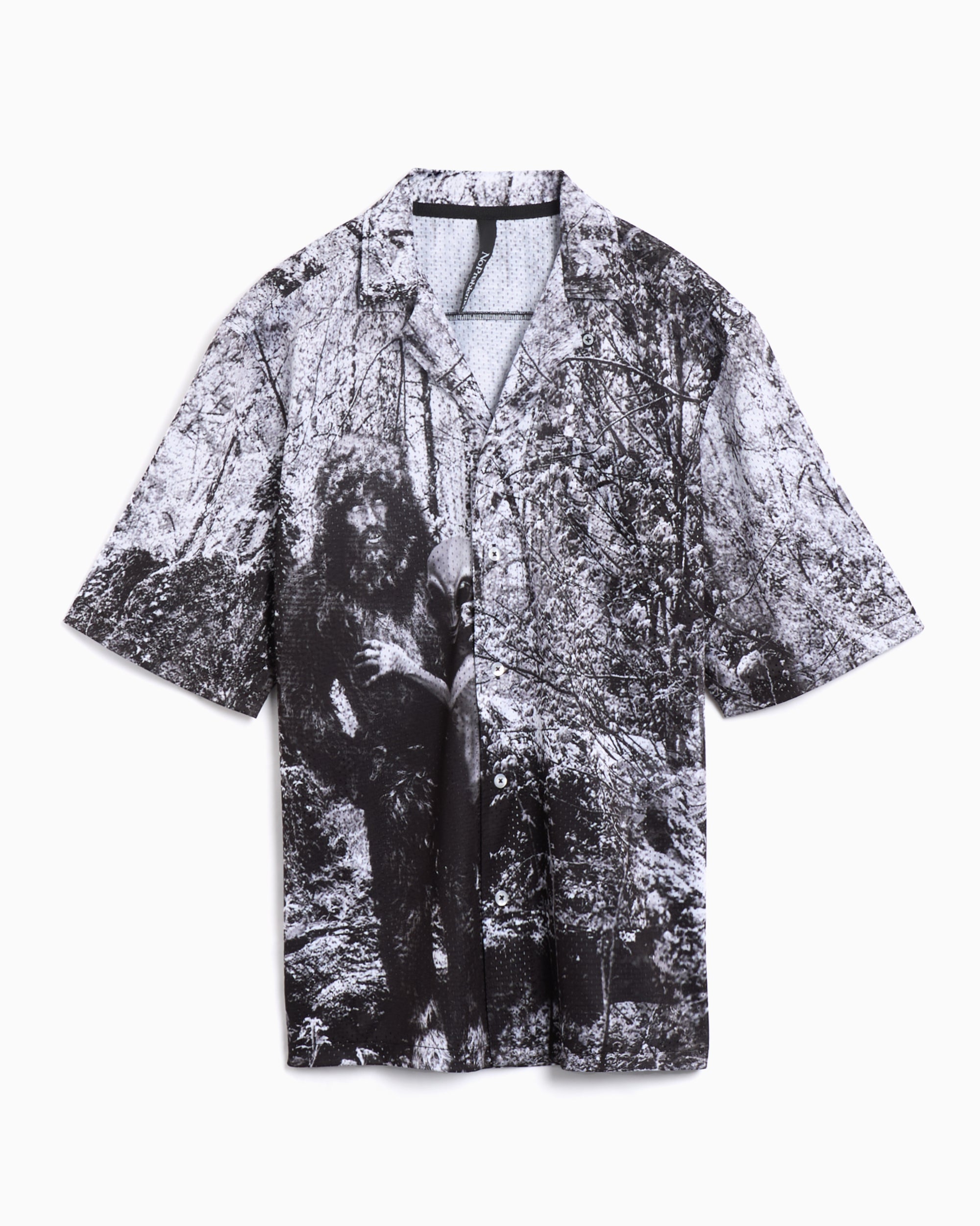 Shirts No Problemo Bigfoot Airtex Hawaiian Men's Short Sleeve Shirt Men's Shirt - NP4010803-MLT