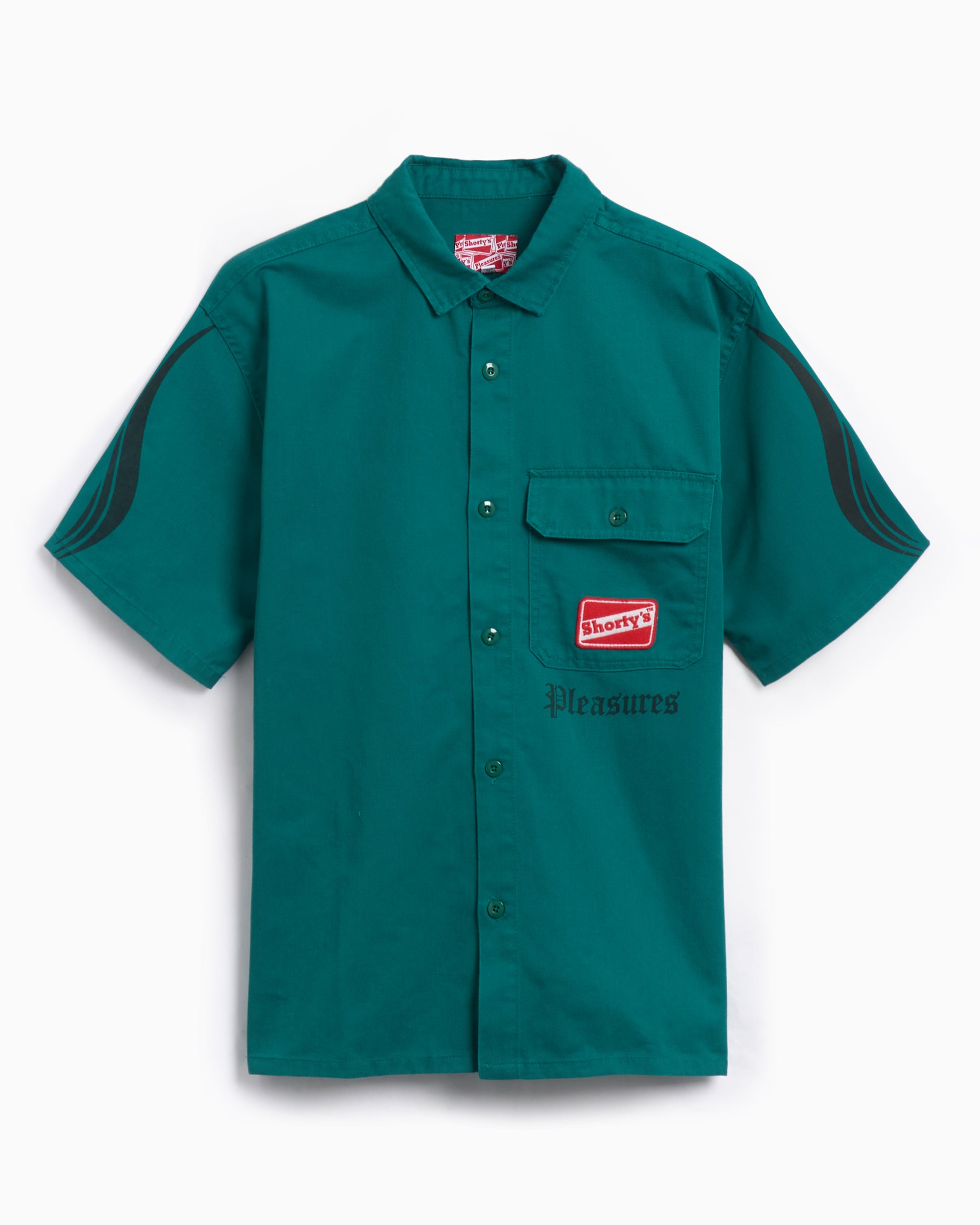 Shirts Pleasures x Shortys Gutierrez Men's Work Shirt Men's Shirt - P24F006-GREEN