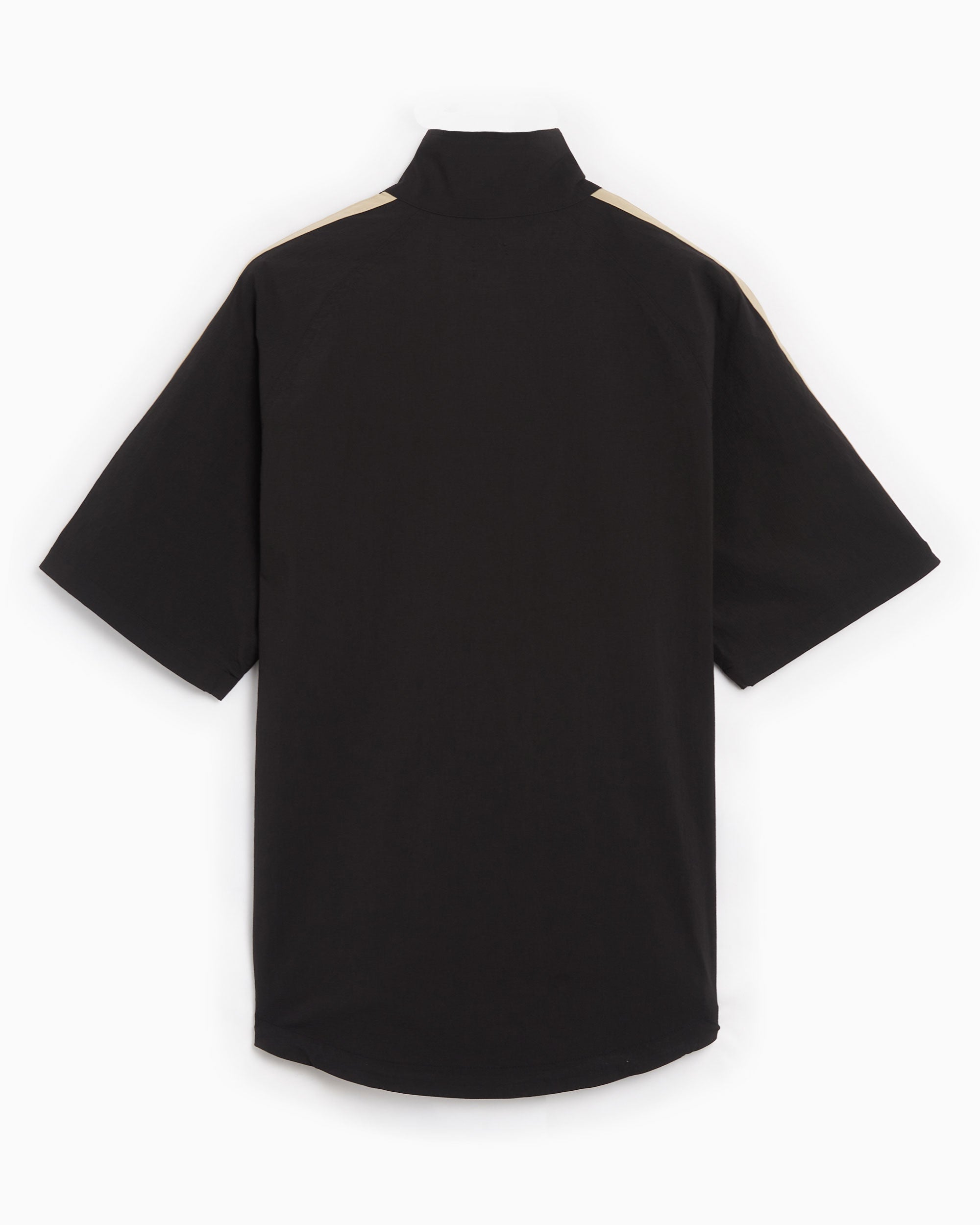 Shirts South2 West8 Men's Zipped Trail Short Sleeve Shirt Men's Shirt - OT536-C-Black