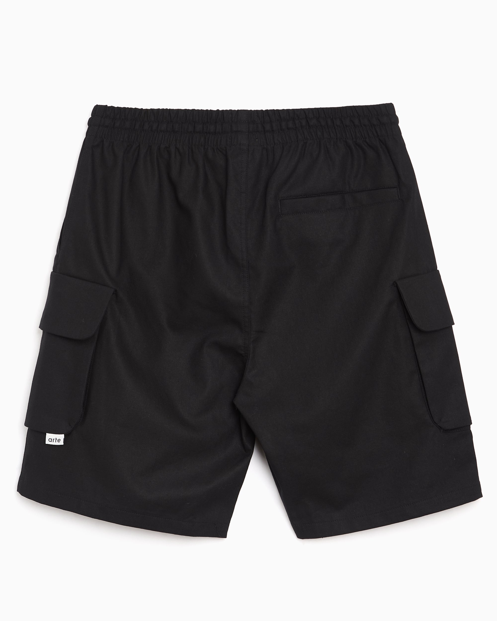 Shorts Arte Antwerp Linen Cargo Men's Shorts - SS26-040SHO-Black