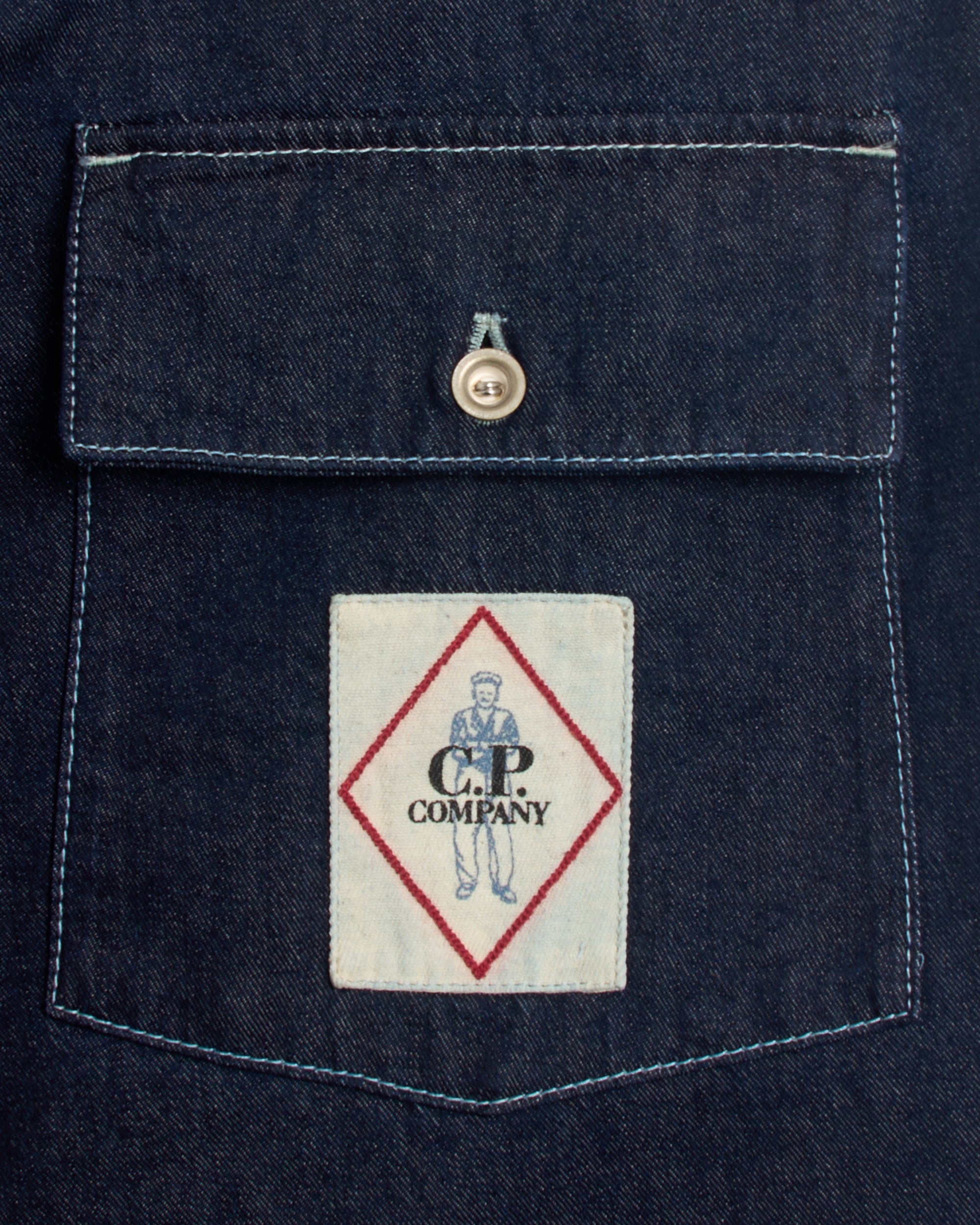 Shorts CP Company Men's Logo Patch Denim Shorts Men's Shorts - 18CMBE158A110295W-D08