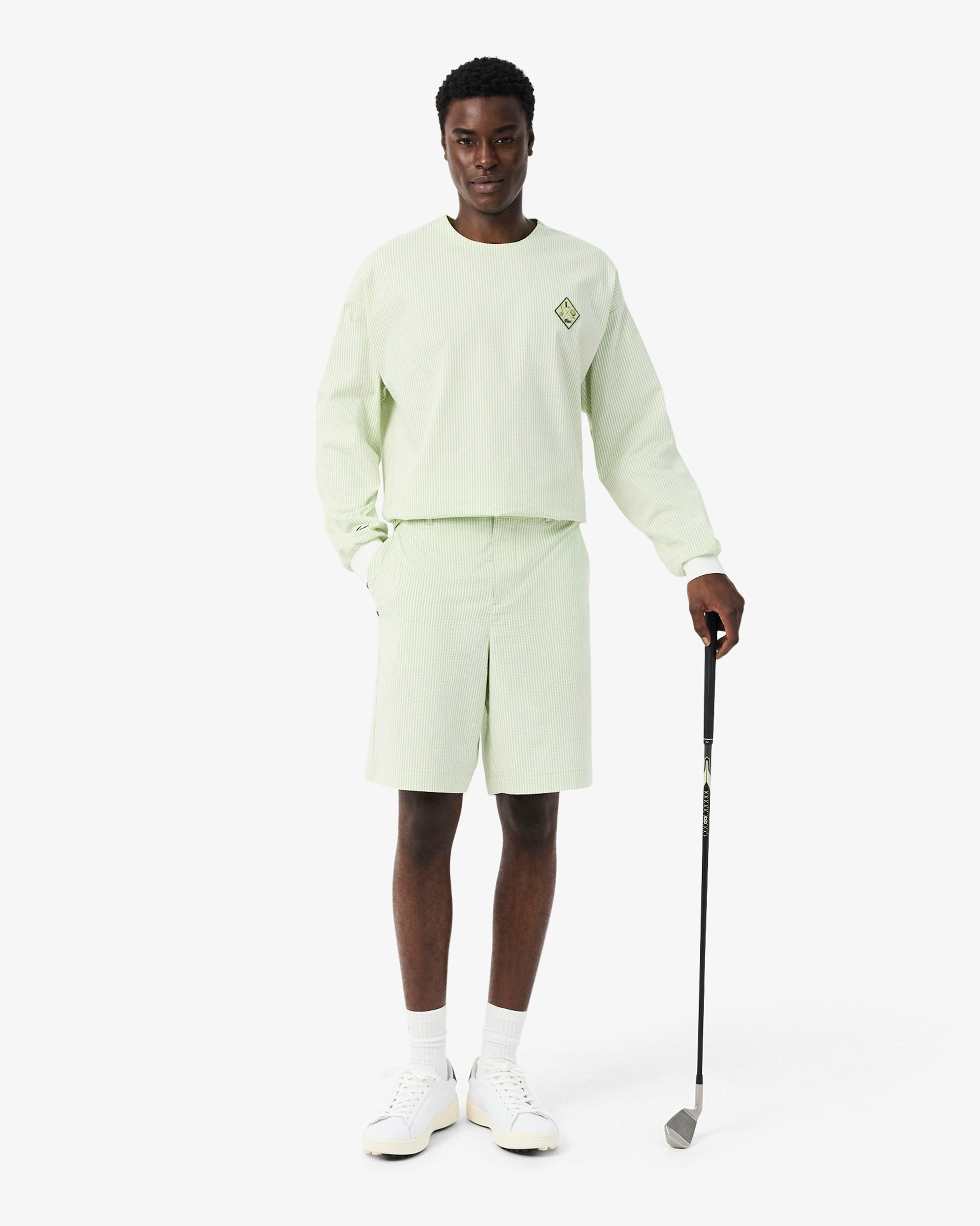 Shorts Lacoste Ultra Dry Striped Relaxed Men's Shorts - FH1283-00-3IG