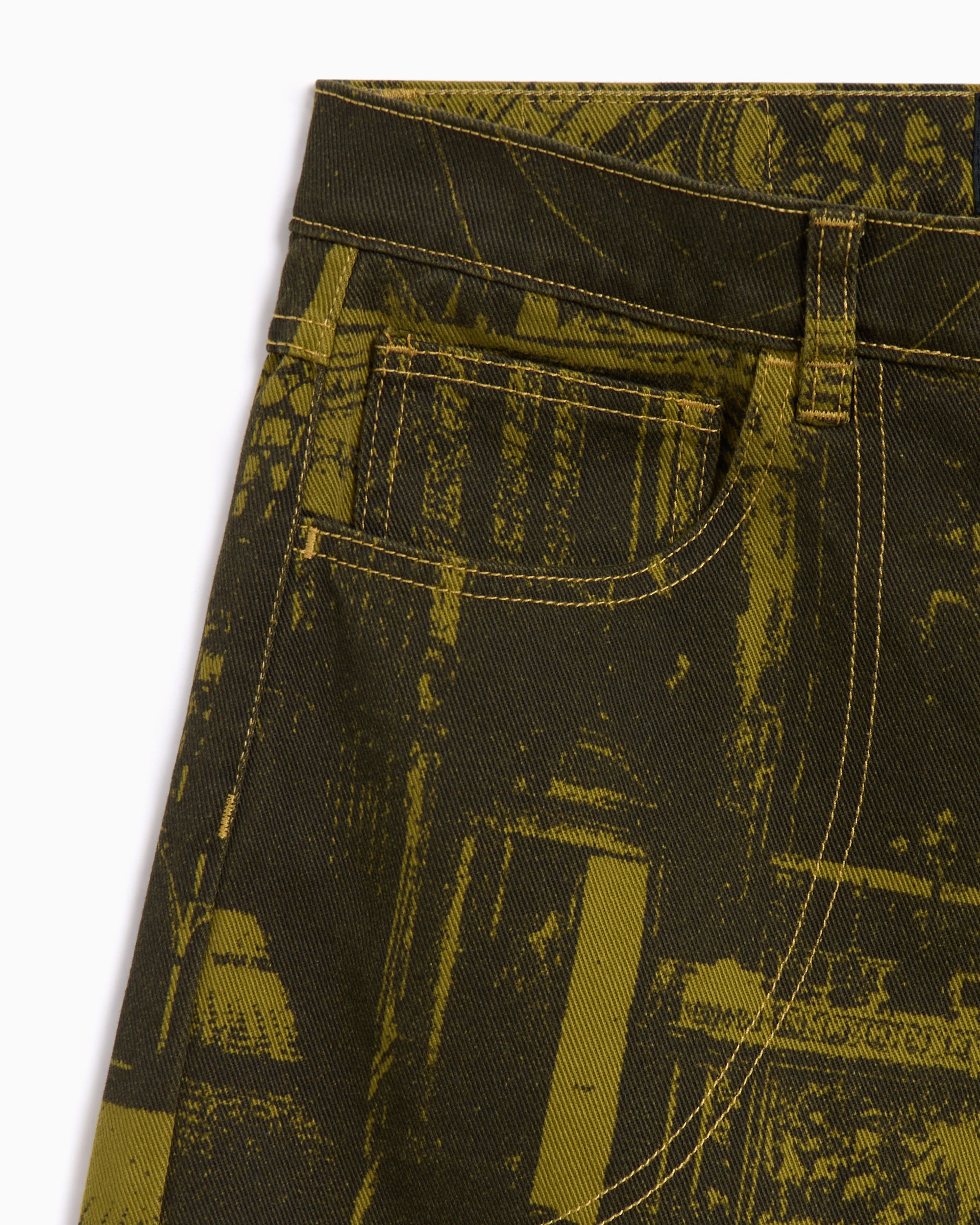 Shorts Rassvet Castle Printed Men's Denim Shorts​ Men's Shorts - PACC16P014-1