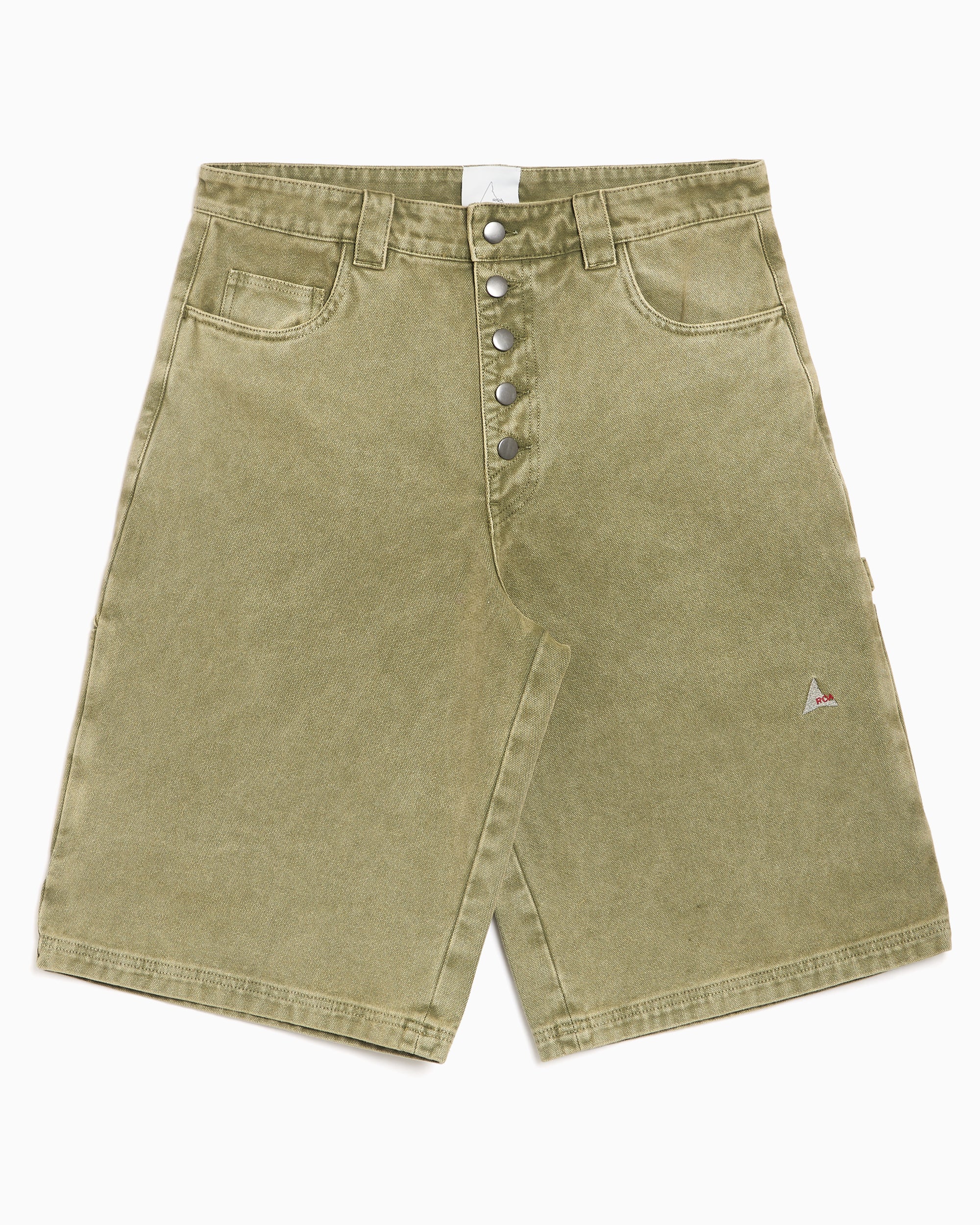 Shorts ROA Ash Canvas Cargo Relaxed Men's Shorts - YBMW059FA55-GRN0002