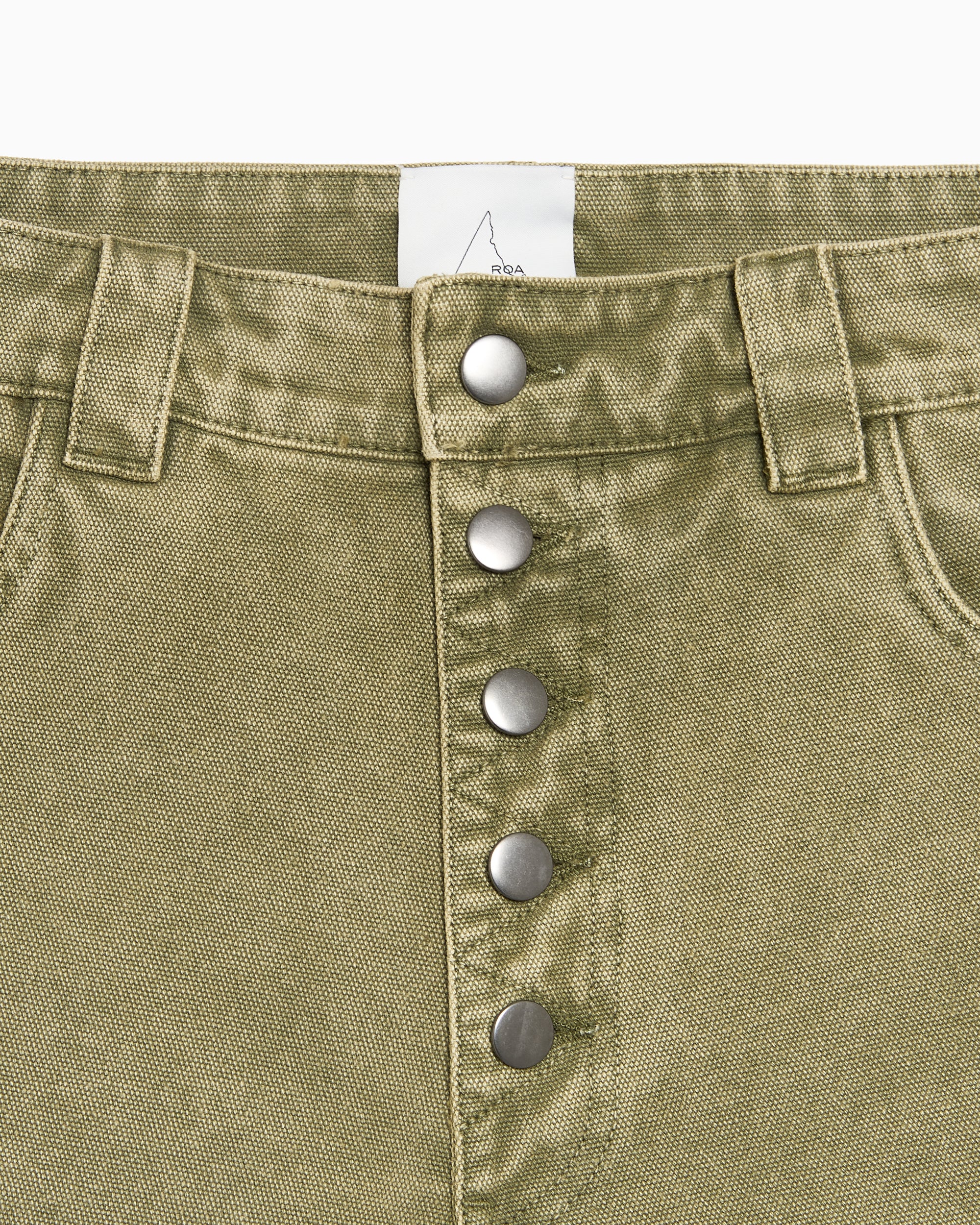 Shorts ROA Ash Canvas Cargo Relaxed Men's Shorts - YBMW059FA55-GRN0002
