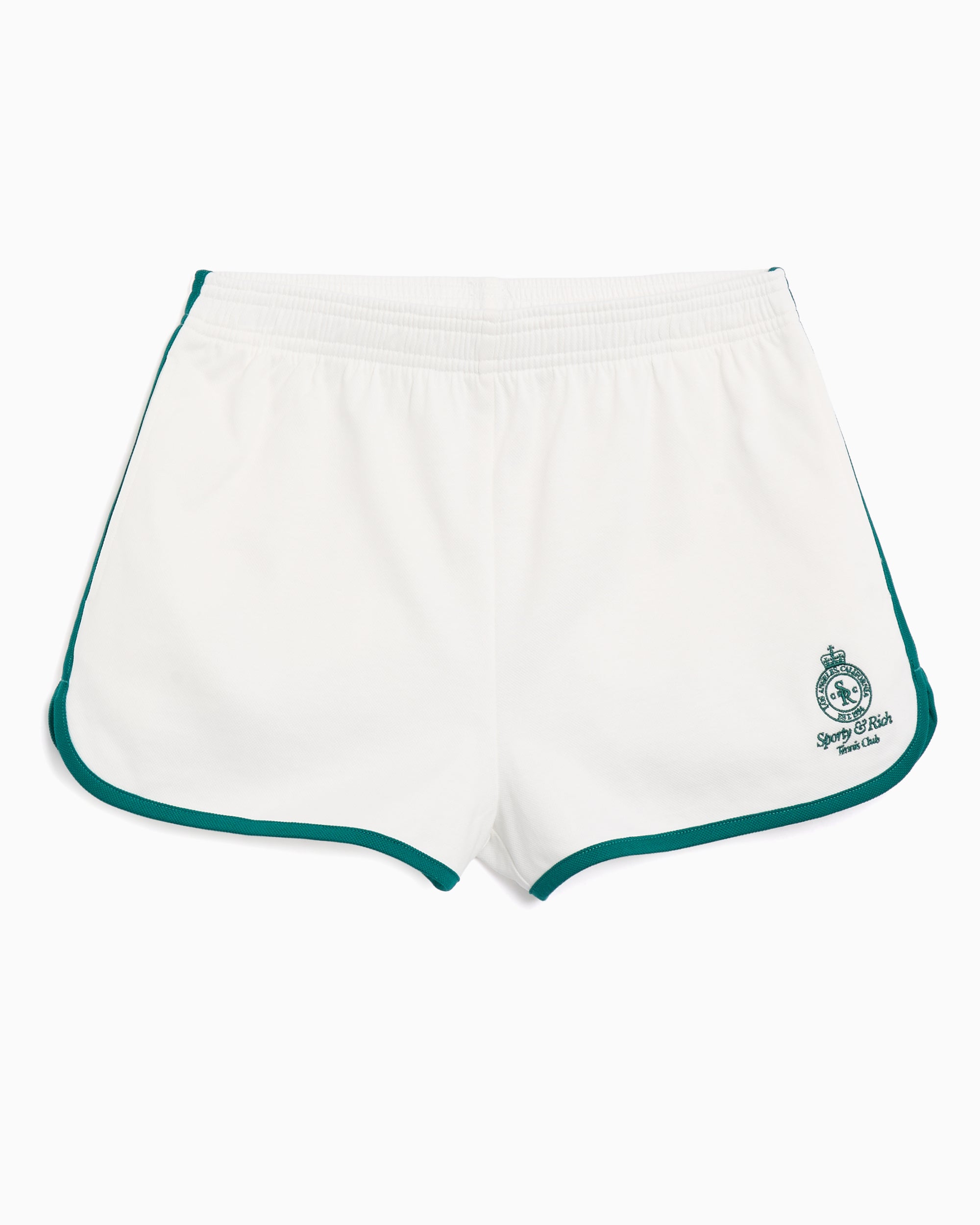 Shorts Sporty & Rich Crown Tennis Pique Crop Women's Shorts - SH050621304WH27