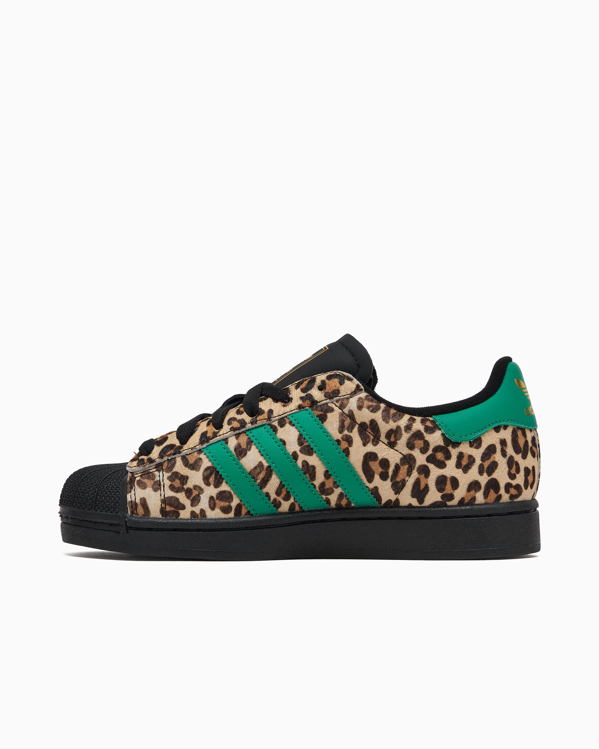 Sneakers adidas Originals Women's Superstar II "Black Green Leopard" - JP8165