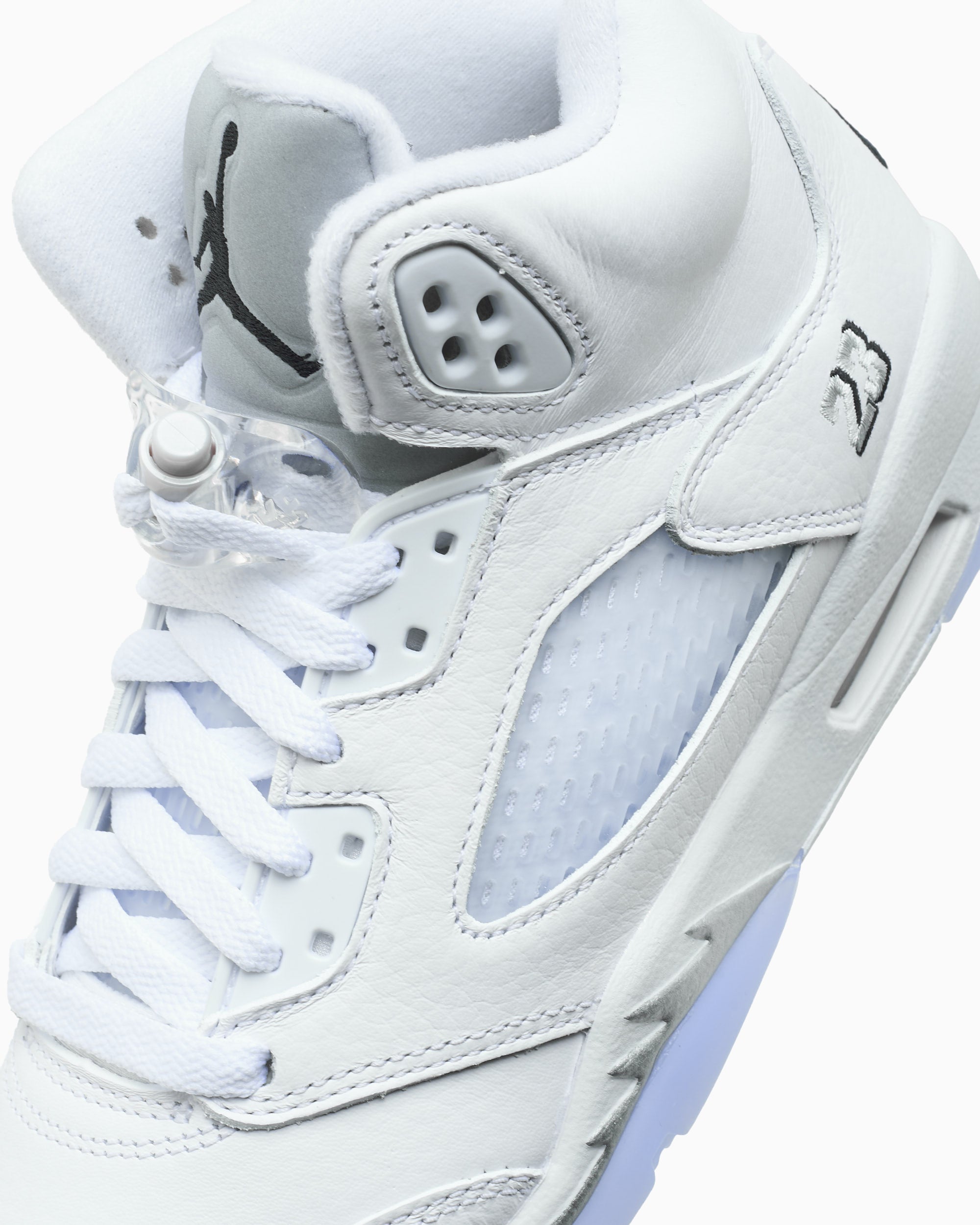 Sneakers Air Jordan 5 Retro OG "White Metallic" (GS) - HQ7980-103