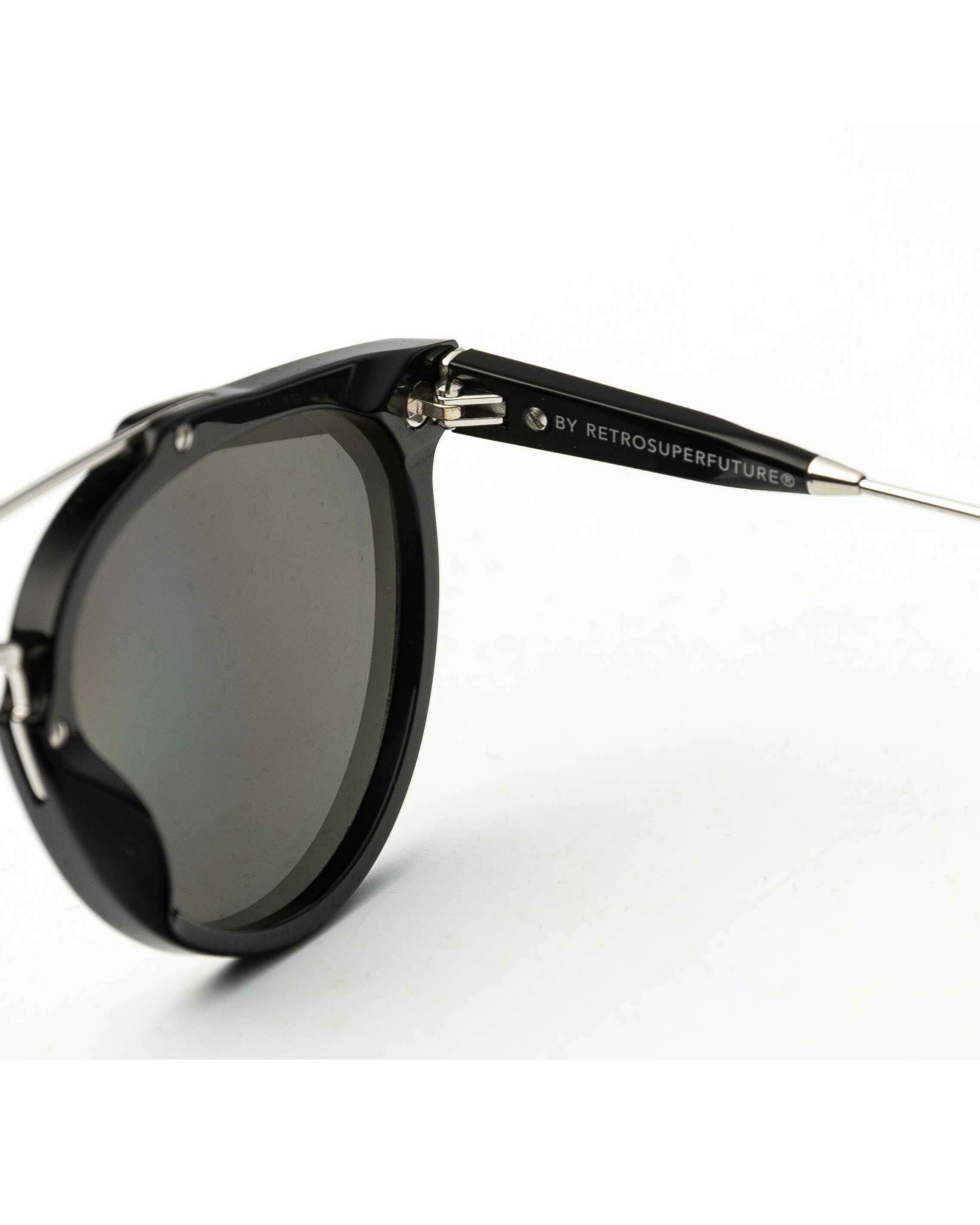 Sunglasses Gafas de Sol Super by RetroSuperFuture Giaguaro plata y negro Men's Sunglasses - EKK