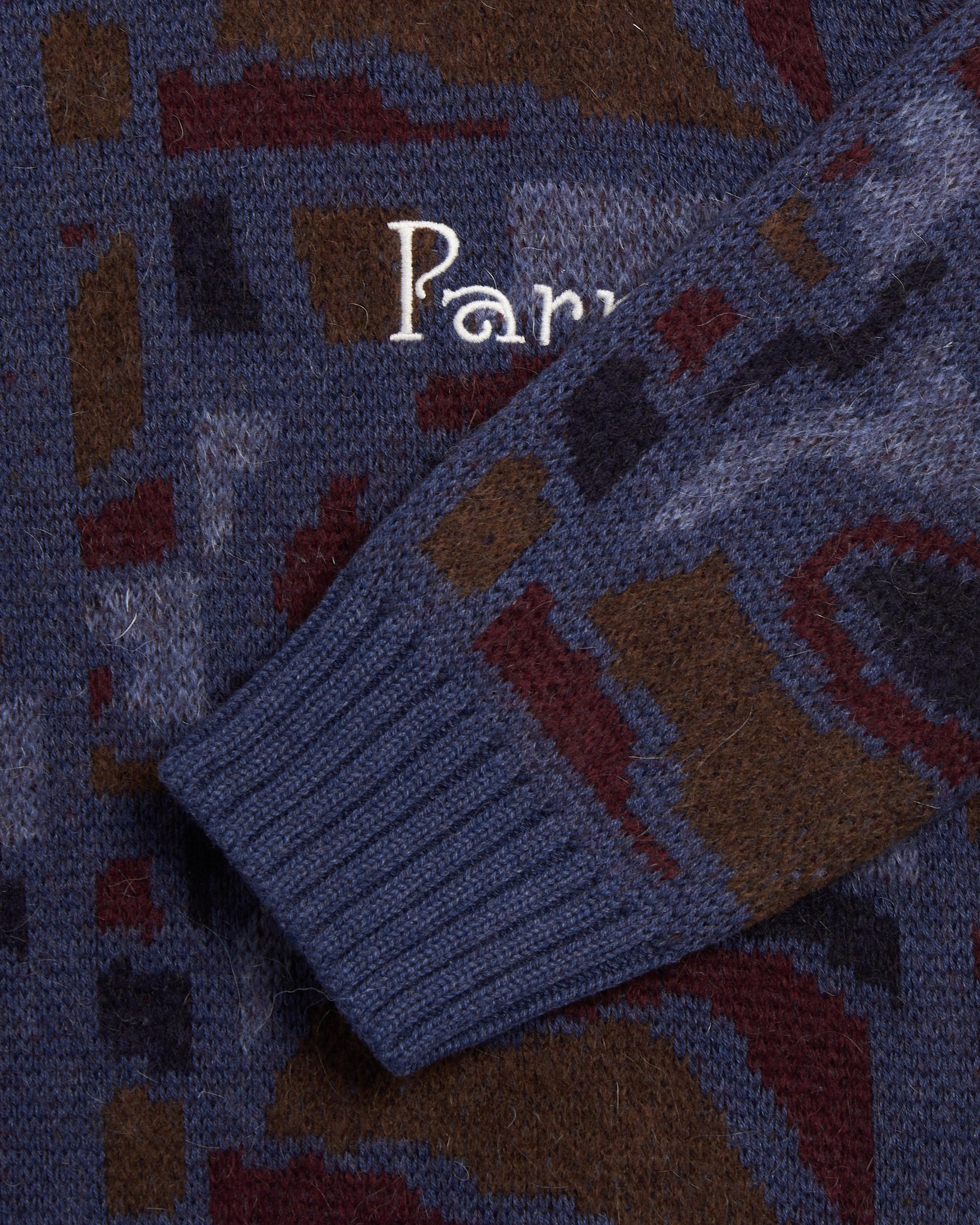 Sweaters by Parra Repeat ftp Booster Graphic Relaxed Men's Sweater - 54335-BLUE