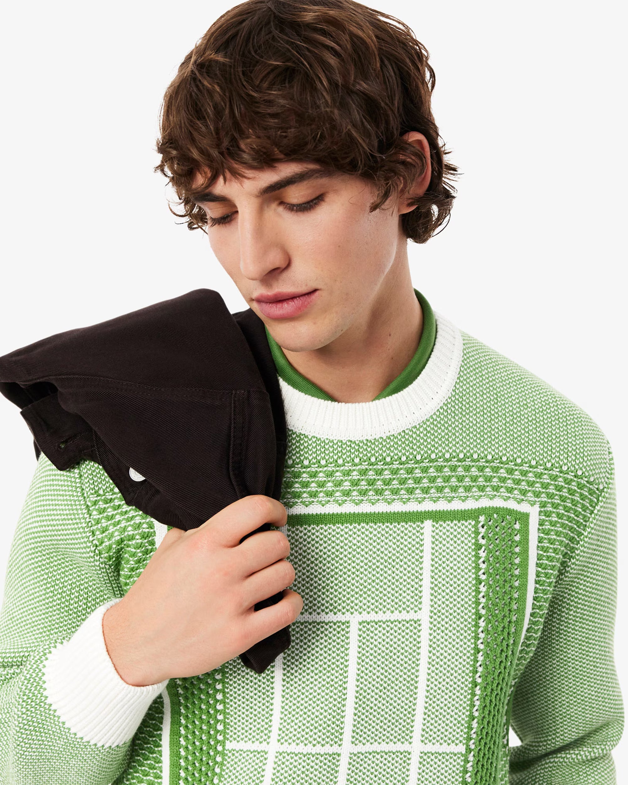 Sweaters Lacoste Tennis Court Graphic Men's Sweater - AH0619-00-4SI