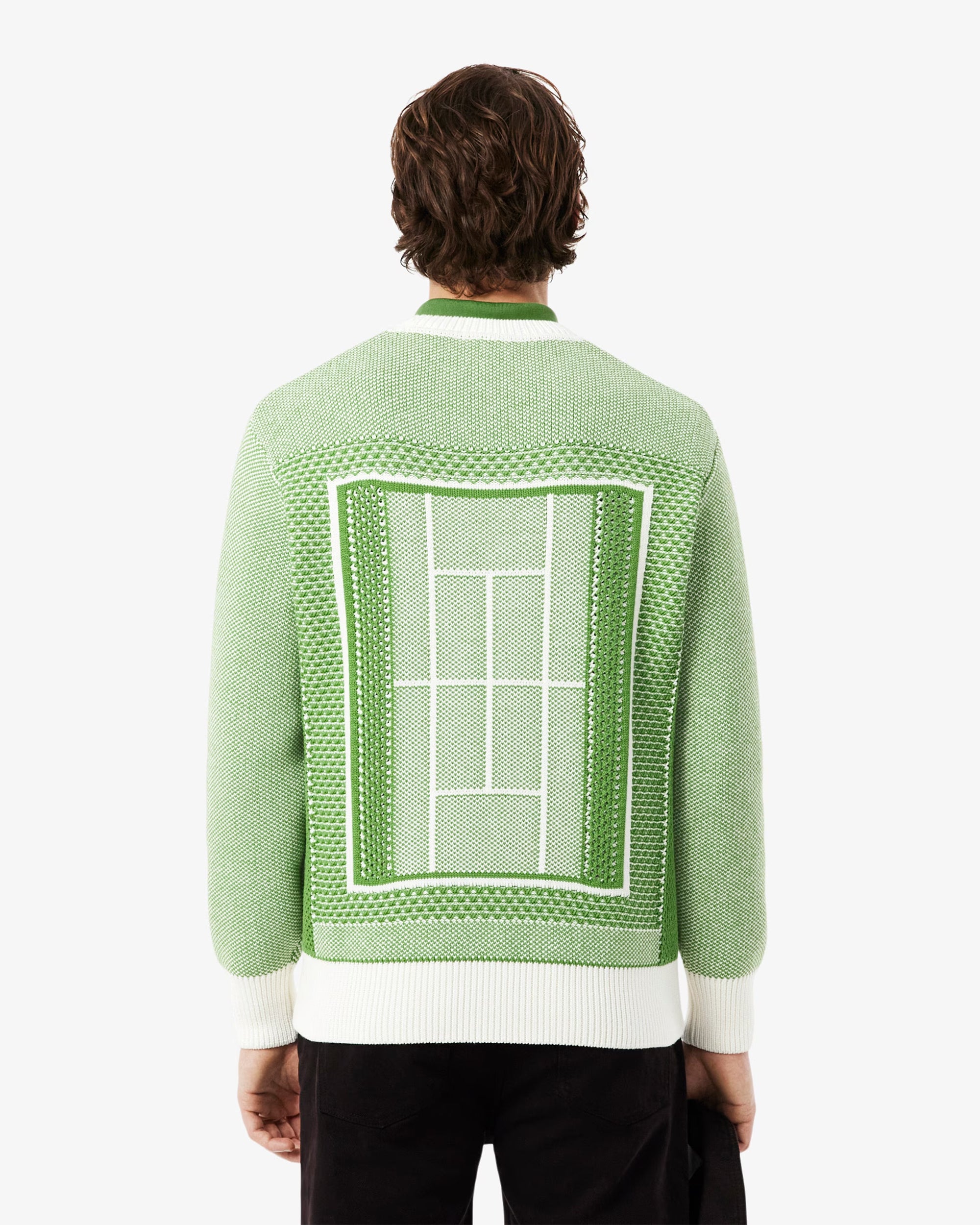 Sweaters Lacoste Tennis Court Graphic Men's Sweater - AH0619-00-4SI