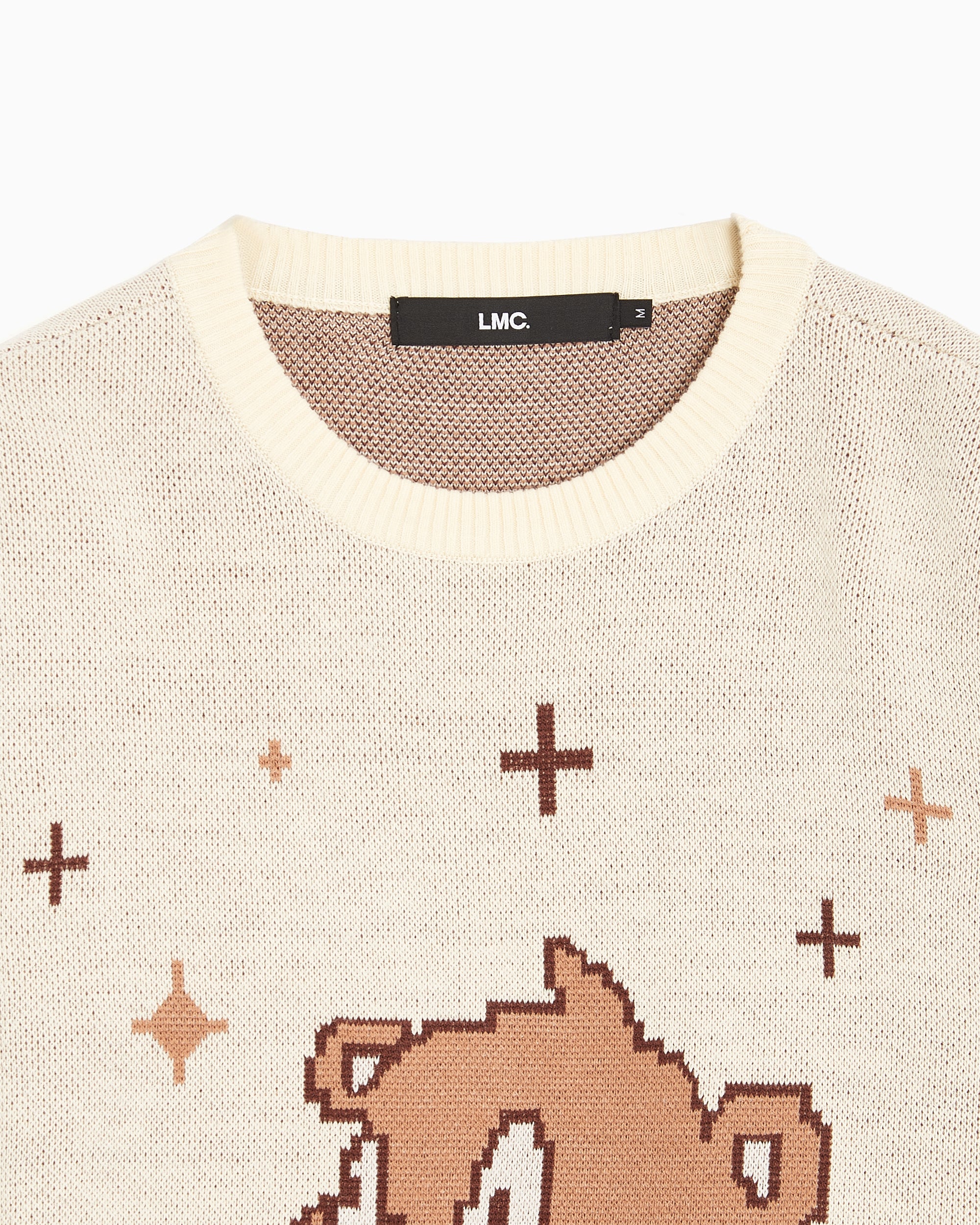 Sweaters LMC Bear Men's Knit Sweater Men's Sweater - LM23FKN106CRM