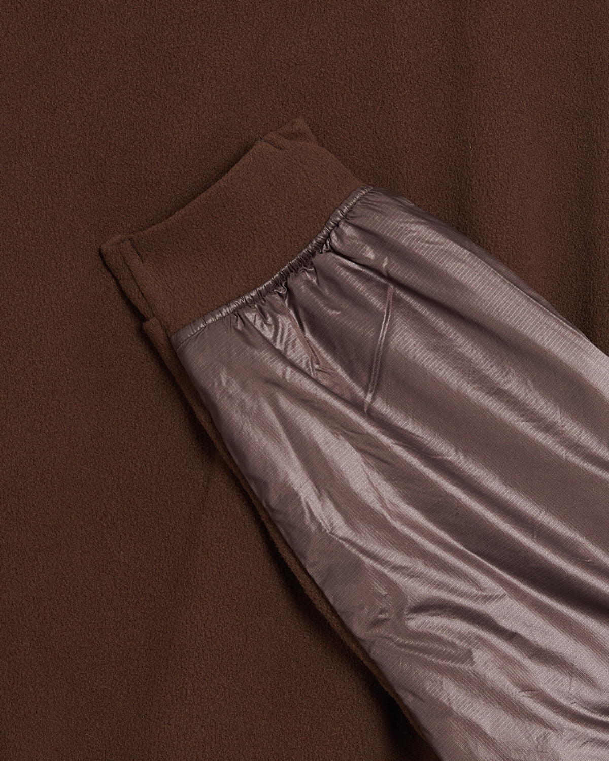 Sweaters Poliquant The Deformed L/S Micropolar Fabric With Pockets Relaxed Men's Sweater - 2602006-BROWN