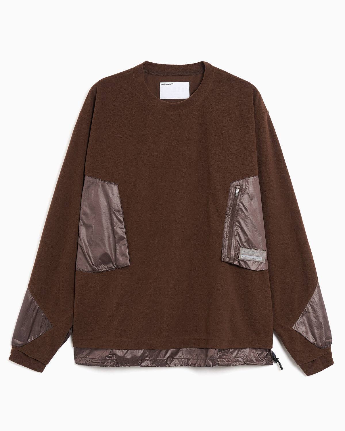 Sweaters Poliquant The Deformed With Pockets Relaxed Men's Sweater - 2602006-BROWN