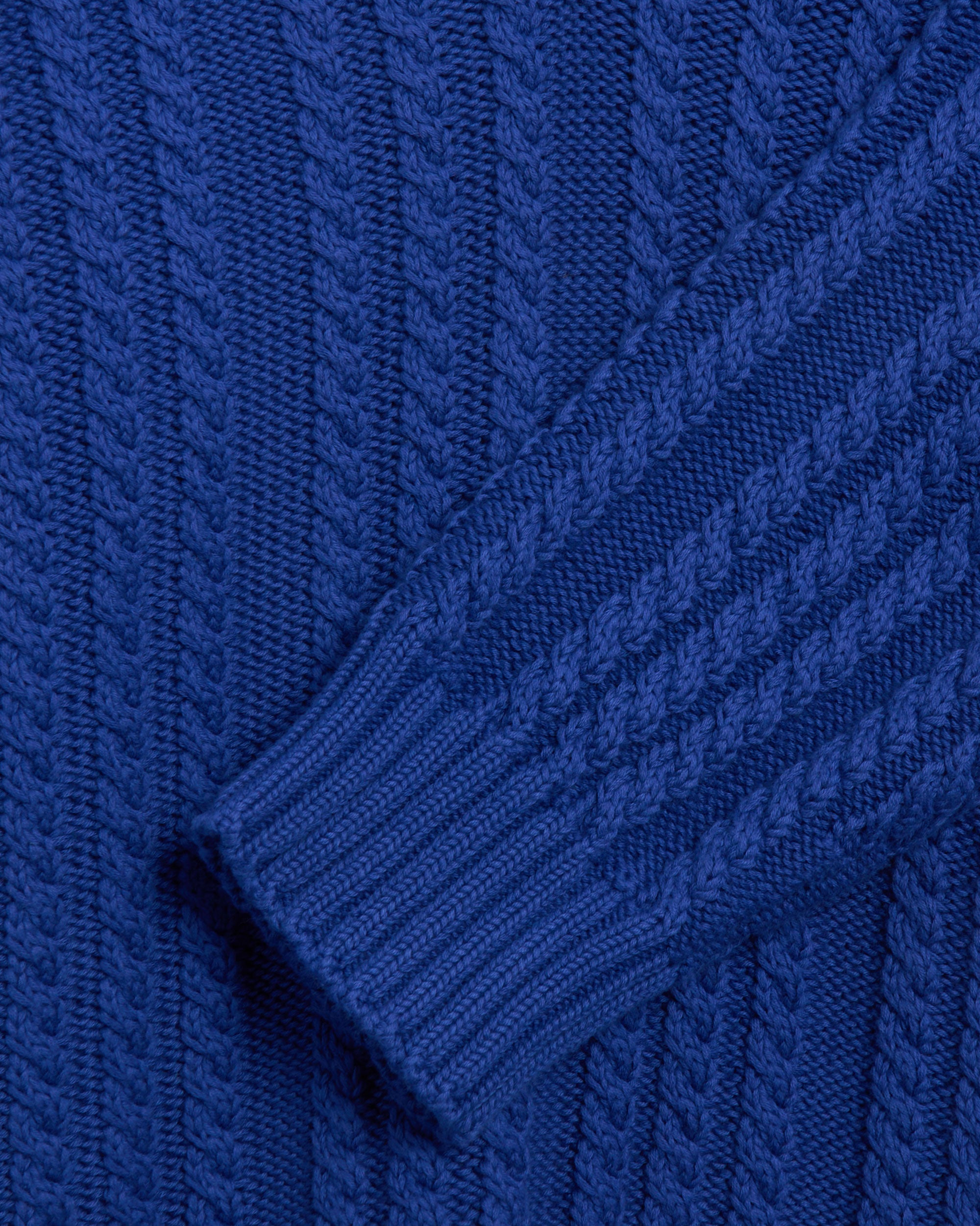 Sweaters Sky High Farm Workwear Cableknit V-Neck Striped Sweater Unisex Sweater - SHF07N007-1