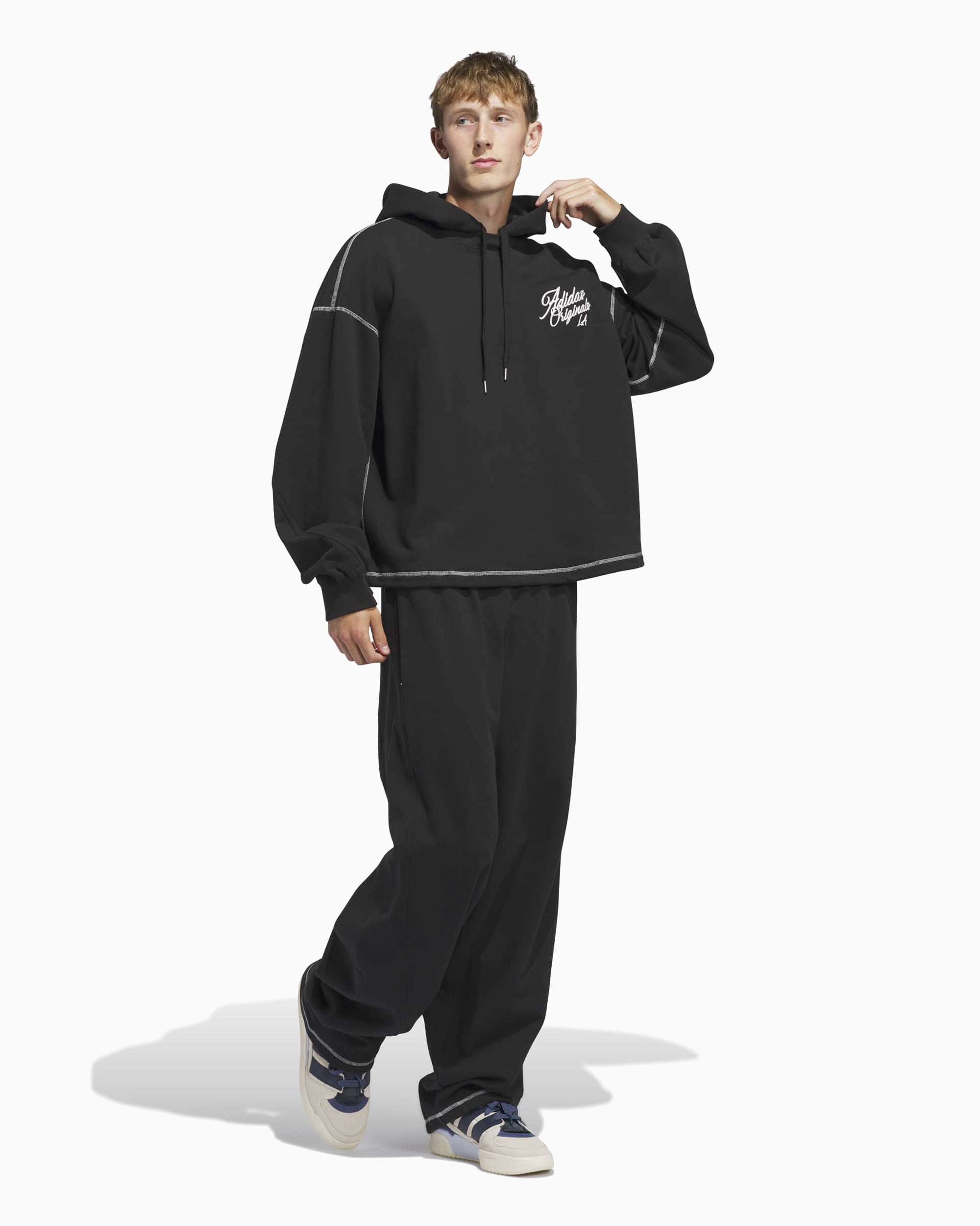 Sweatshirts adidas Originals Los Angeles Santa Monica Oversize Unisex Hoodie - JX6133