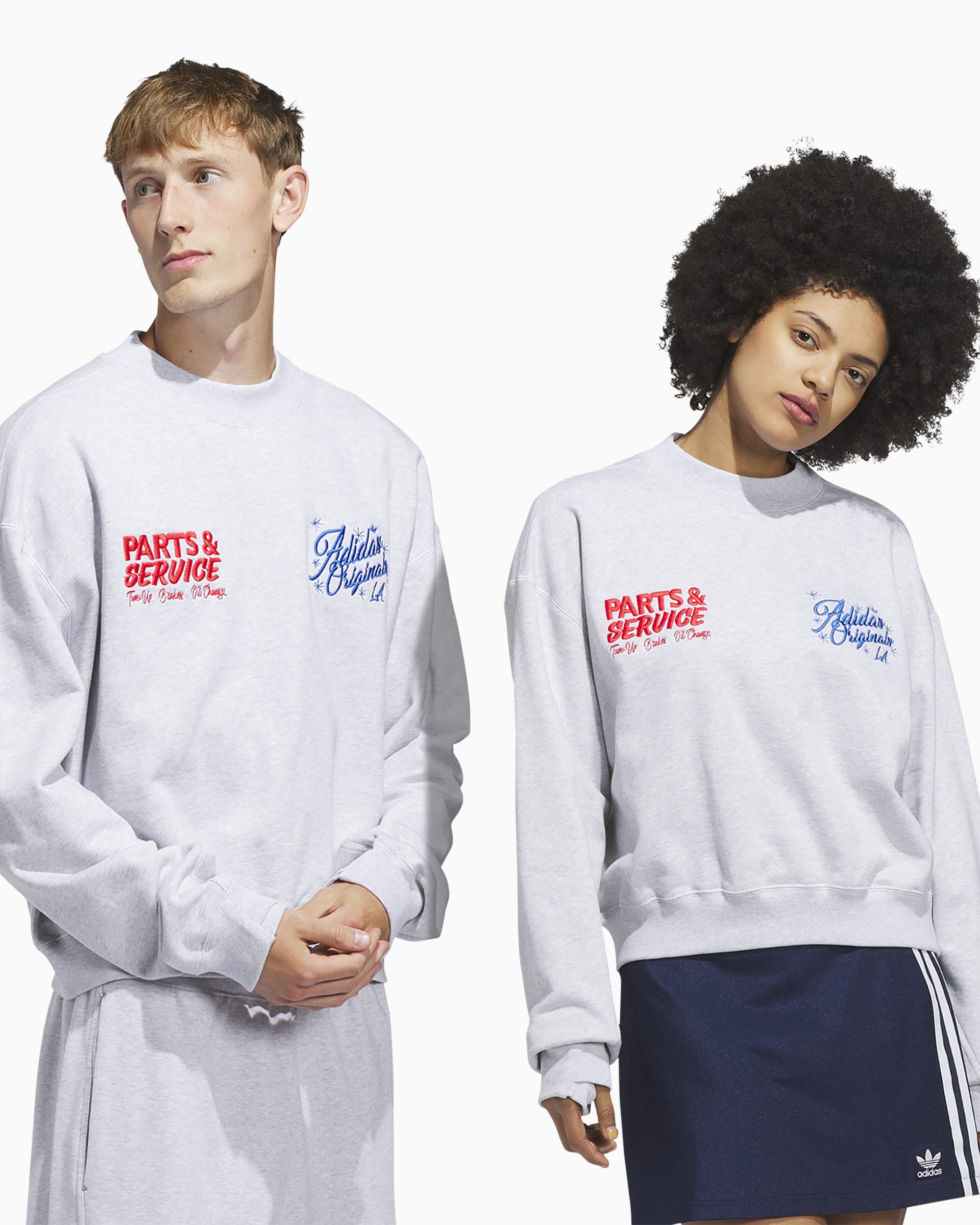 Sweatshirts adidas Originals Santa Monica Crop Unisex Sweatshirt - JX3805