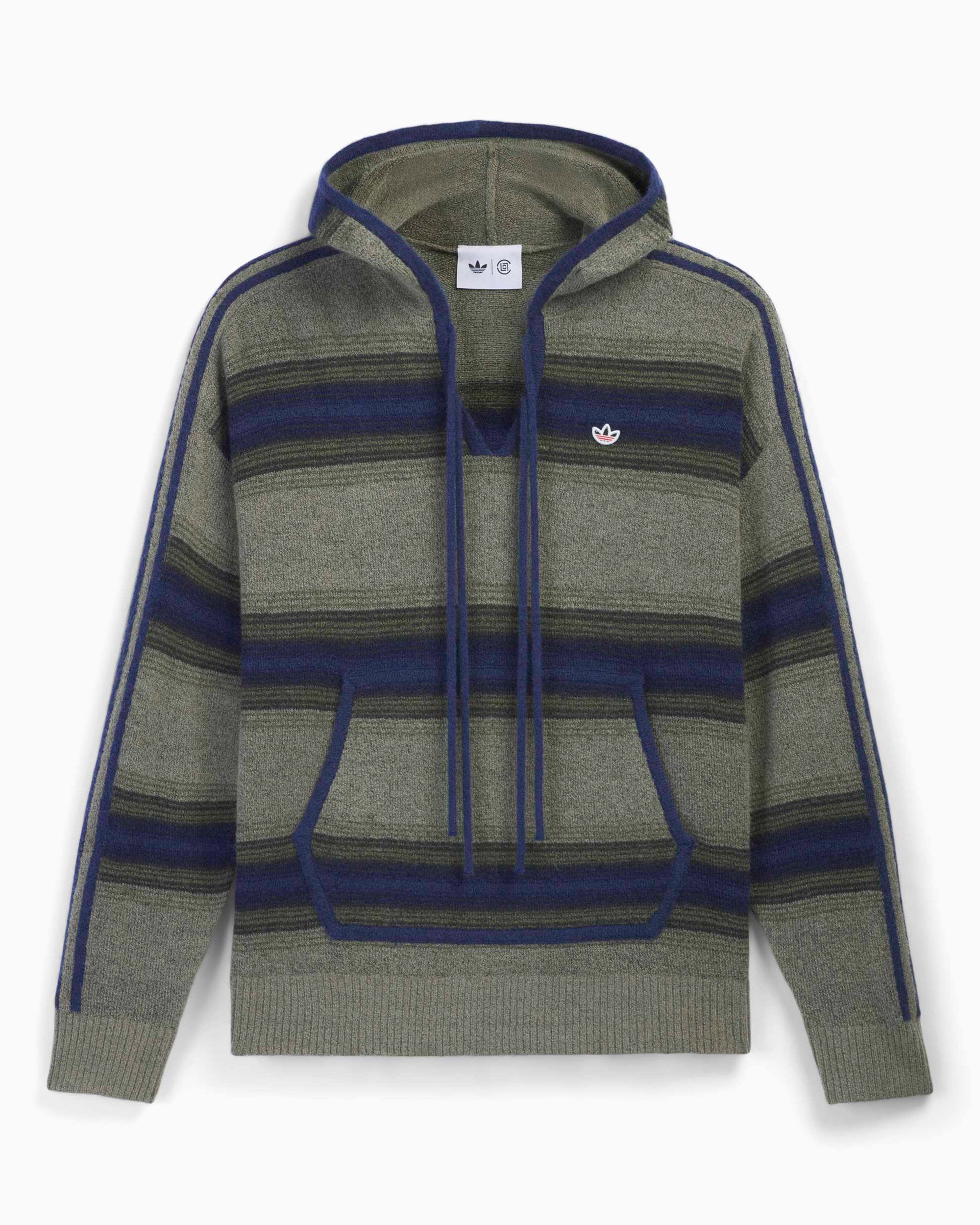 Hoodie às riscas adidas Originals x CLOT Baja Unisexo