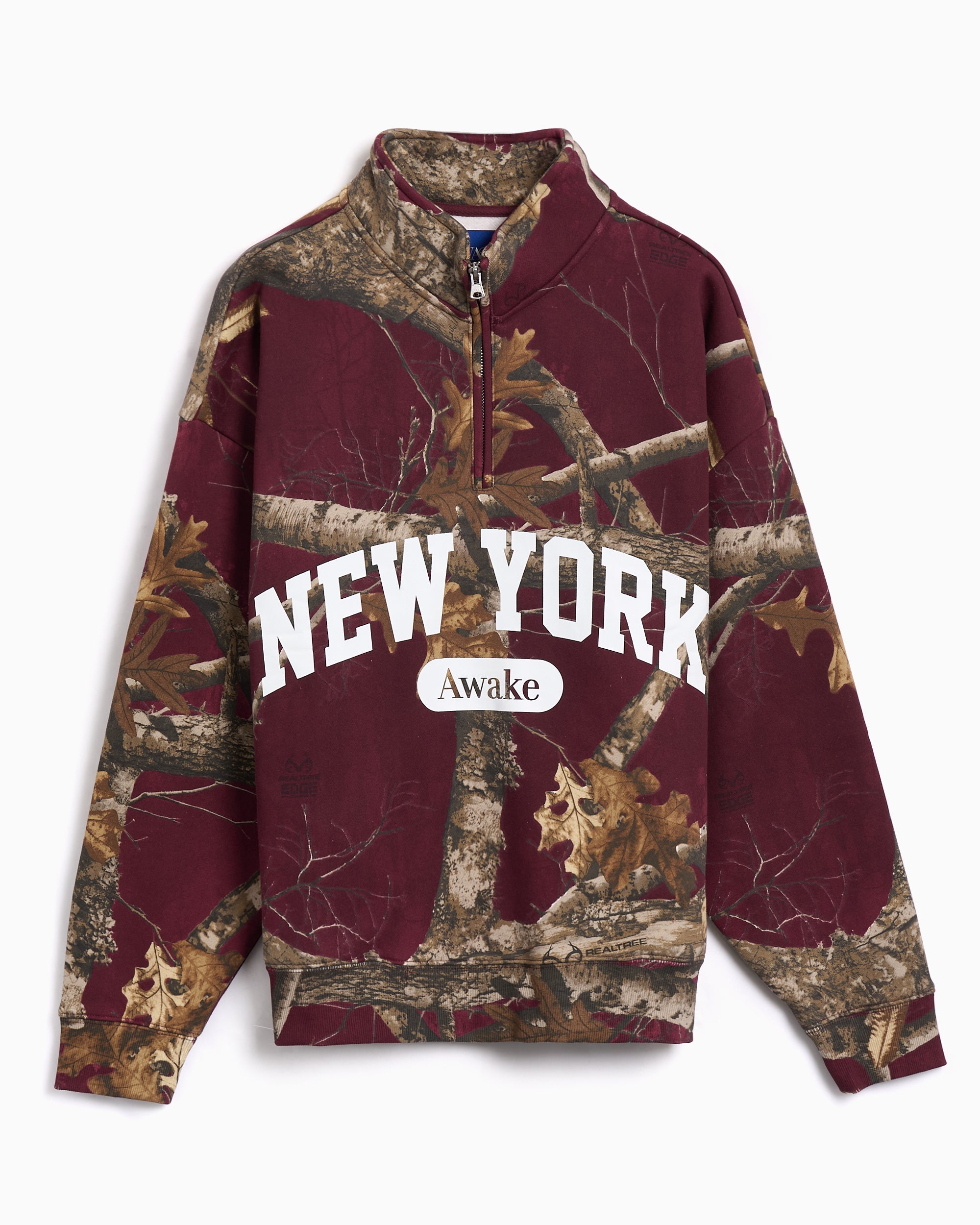 Sweatshirts Awake NY Arch Graphic Men's Half Zip Sweatshirt - AWK-FW25-CN002-MERLO