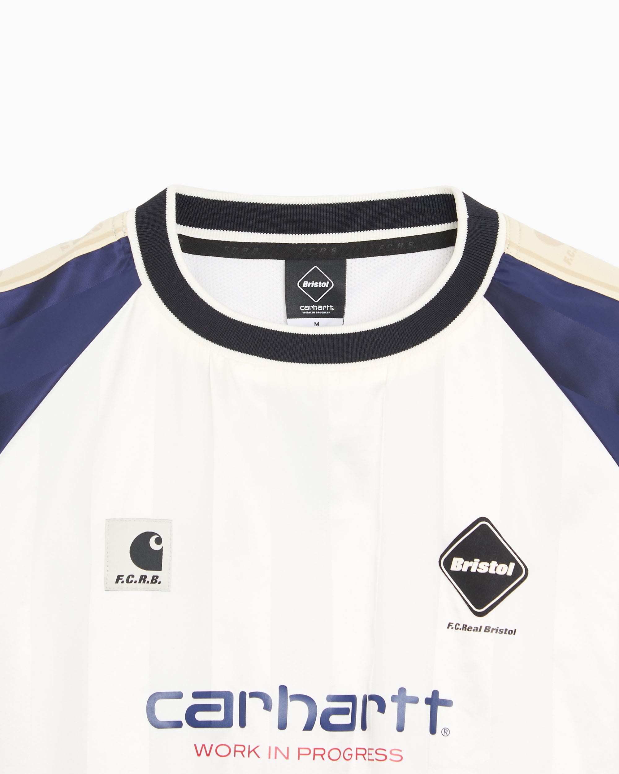 Sweatshirt às riscas Carhartt WIP x F.C. Real Bristol Warm Up Unisexo