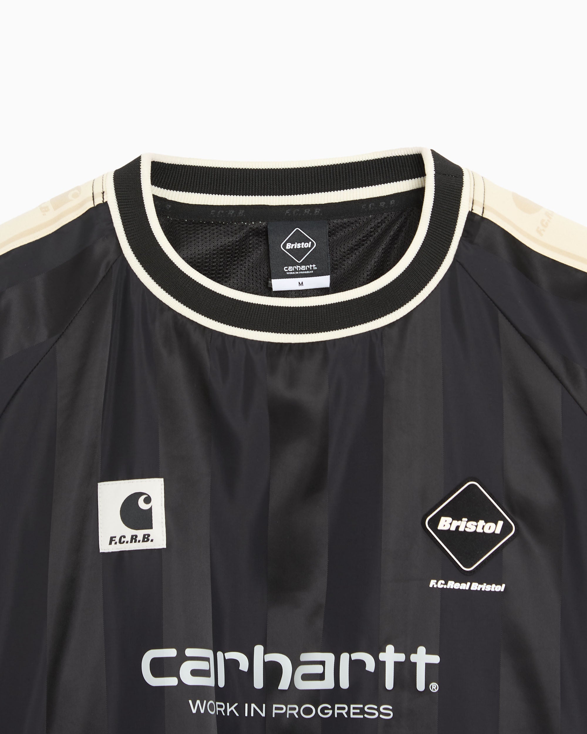 Sweatshirt às riscas Carhartt WIP x F.C. Real Bristol Warm Up Unisexo