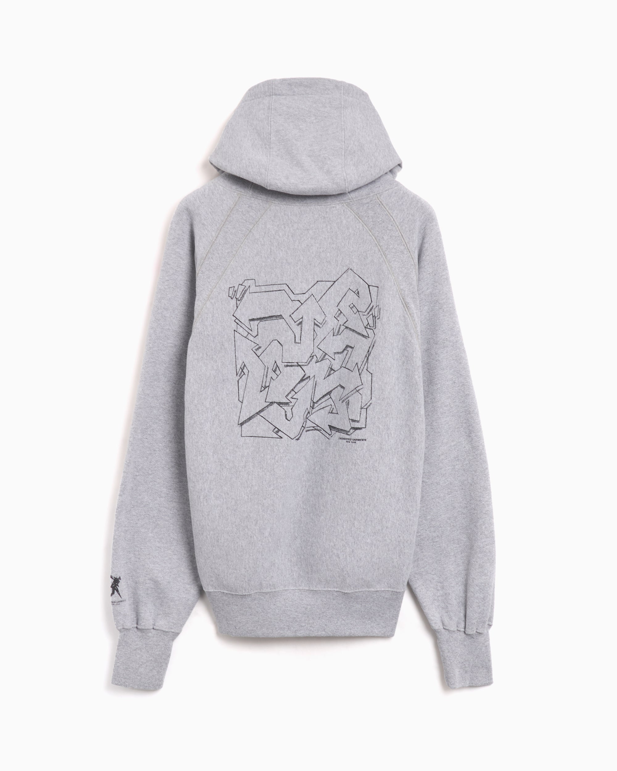Sweatshirts Engineered Garments Printed Raglan Men's Hoodie Men's Hoodie - 24F1B021A-NP143