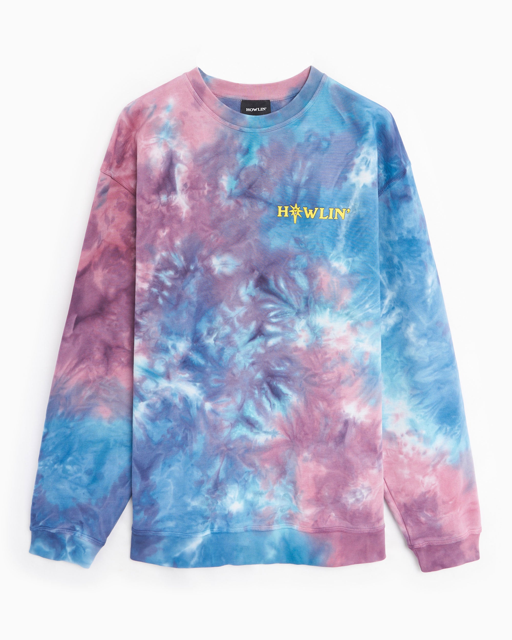 Sweatshirts Howlin' Howlin' Men's Tie Dye Sweatshirt Men's Sweatshirt - Tie-Dye-Sweat-Night-Mix