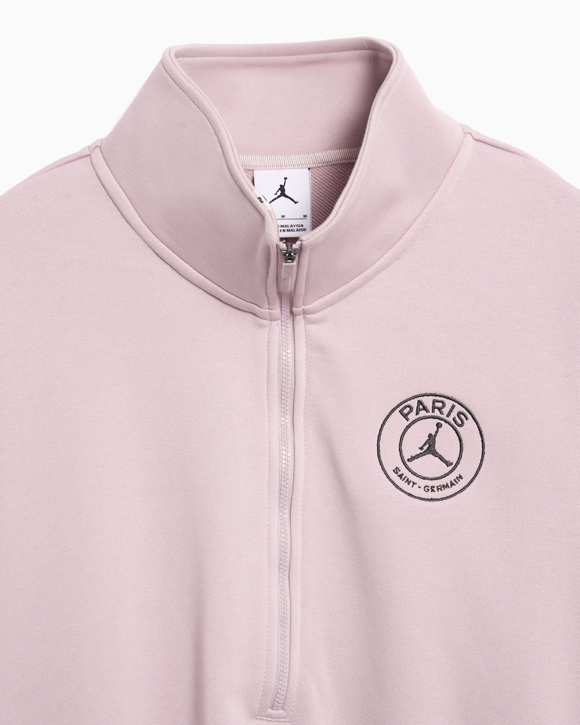 Sweatshirt com zip meia com logótipo Jordan x PSG Fleece para mulher
