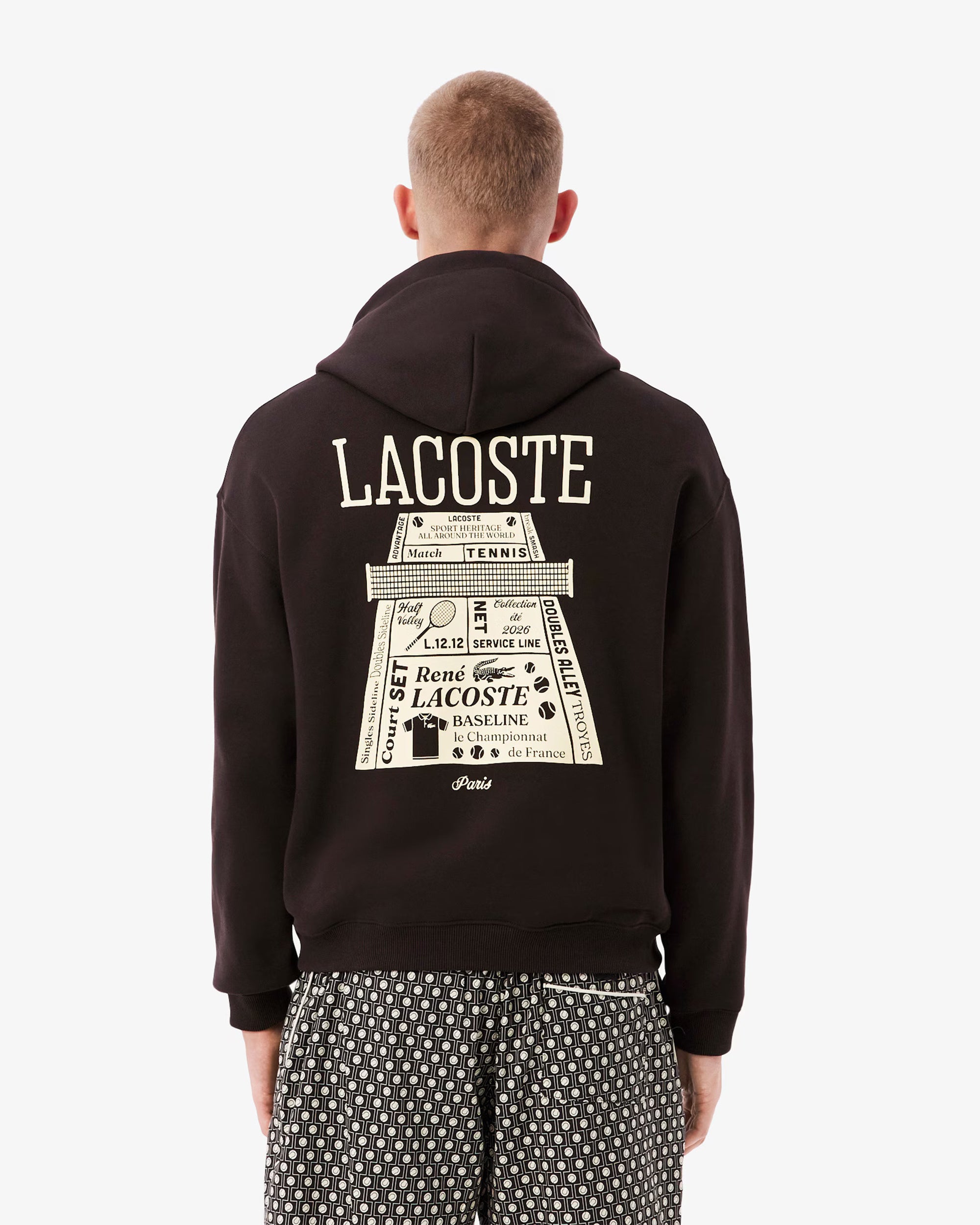 Sweatshirts Lacoste Graphic Oversize Men's Hoodie - SH0518-00-3LA